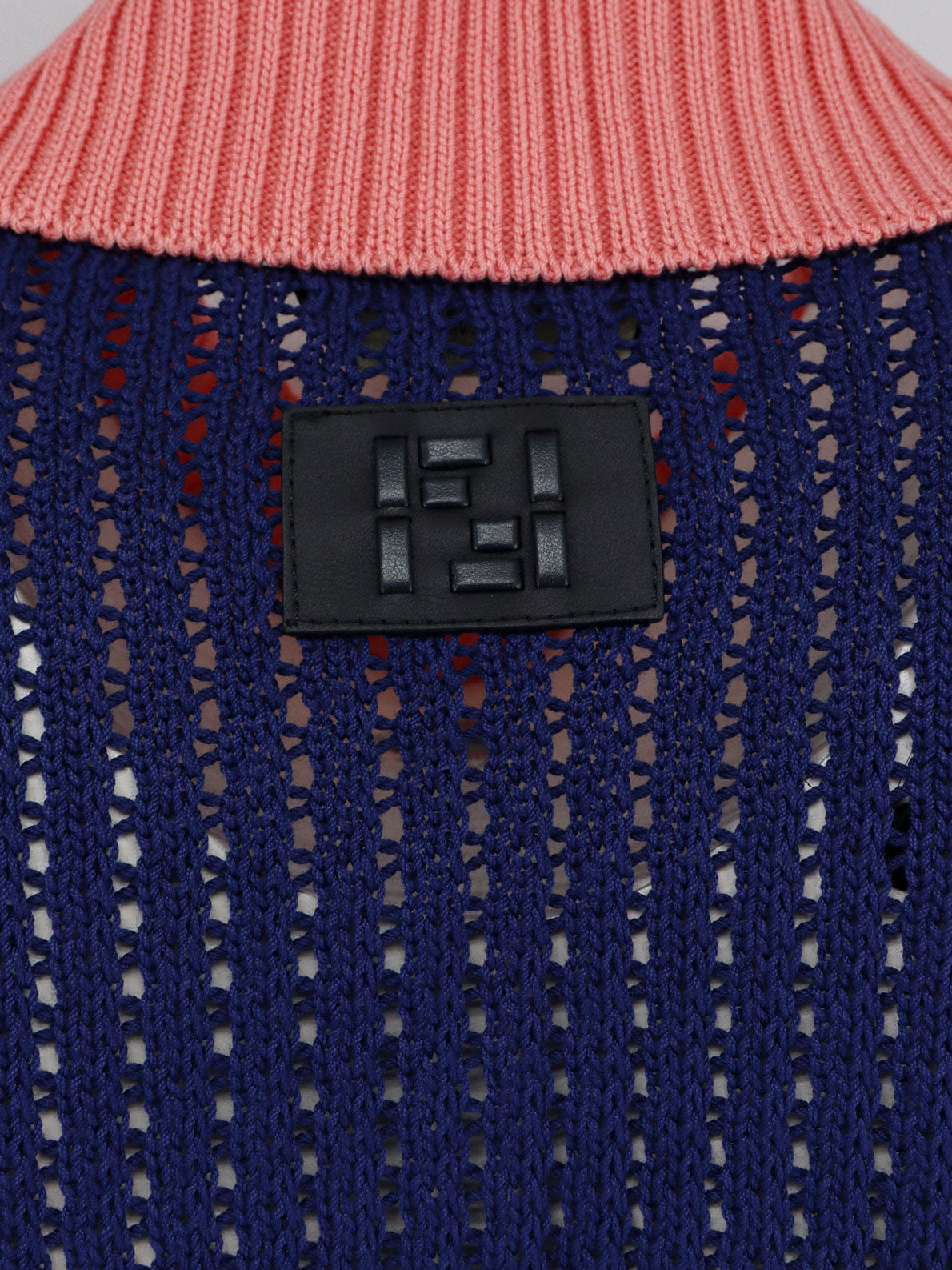 Fendi Cotton sweater with contrasting collar