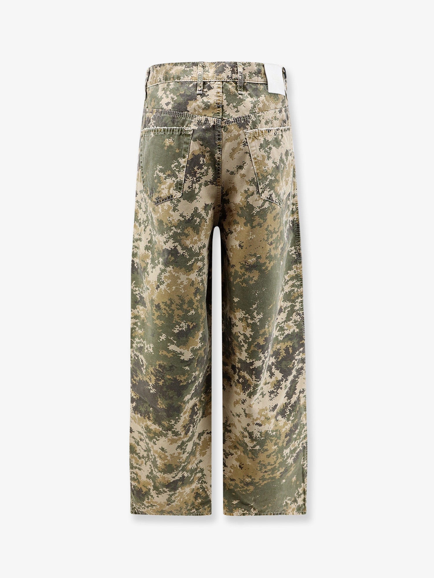 NUMERI 123456789 Cotton jeans with camouflage pattern