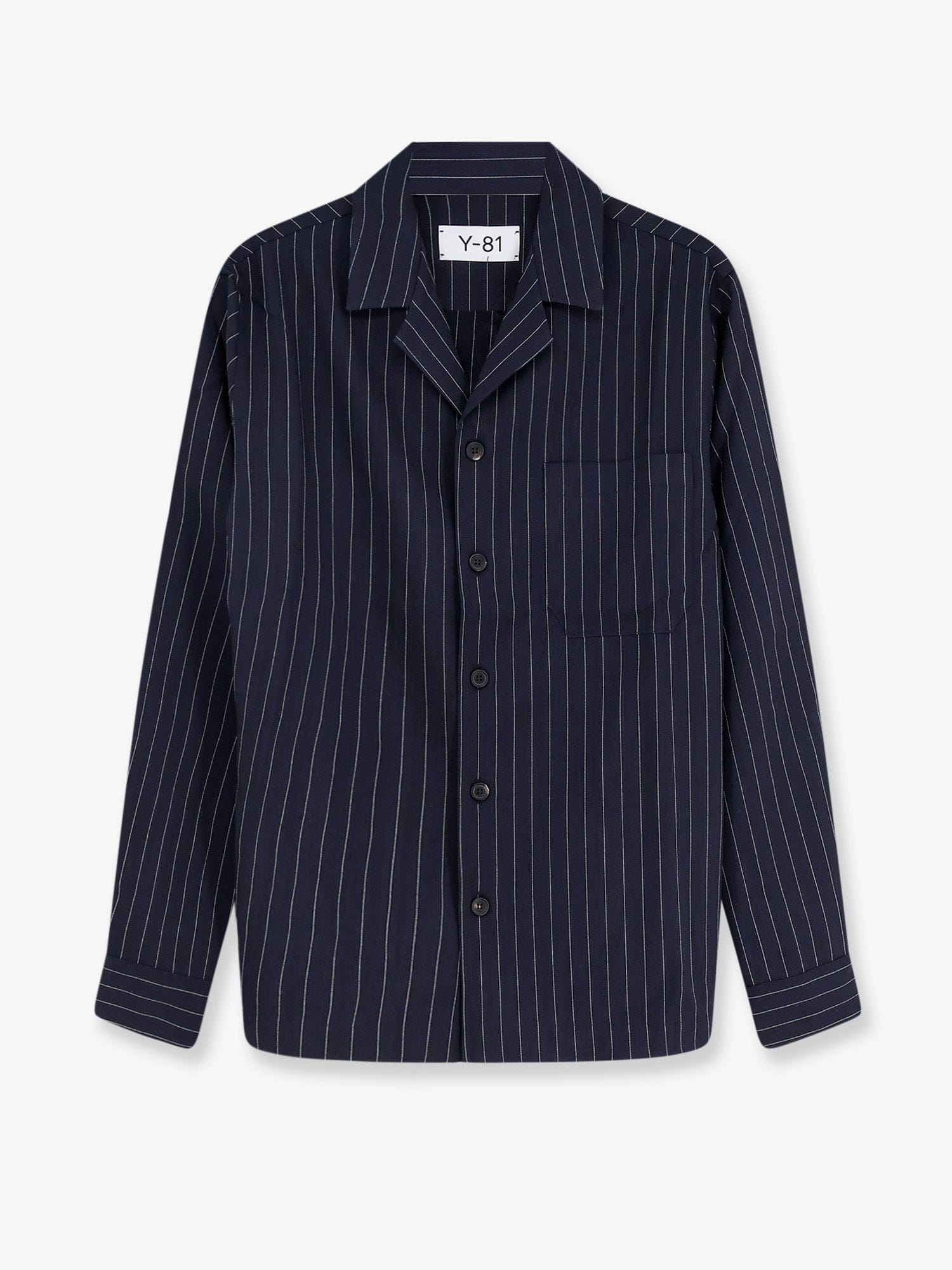 Y-81 Virgin wool shirt with pinstripe pattern