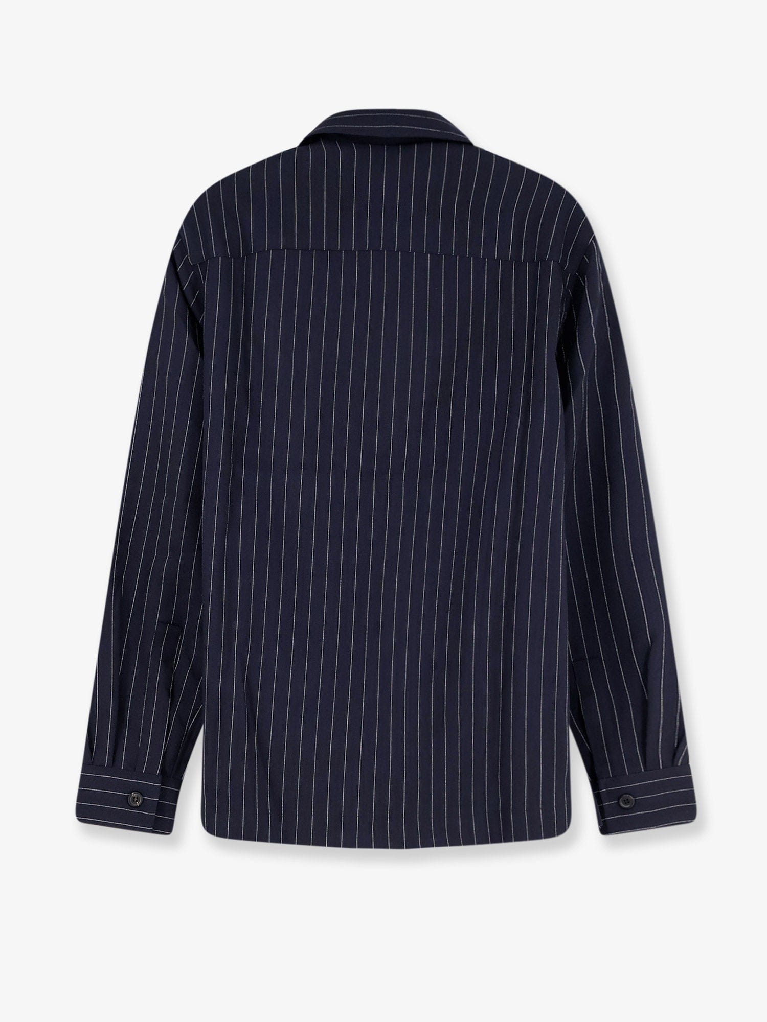 Y-81 Virgin wool shirt with pinstripe pattern