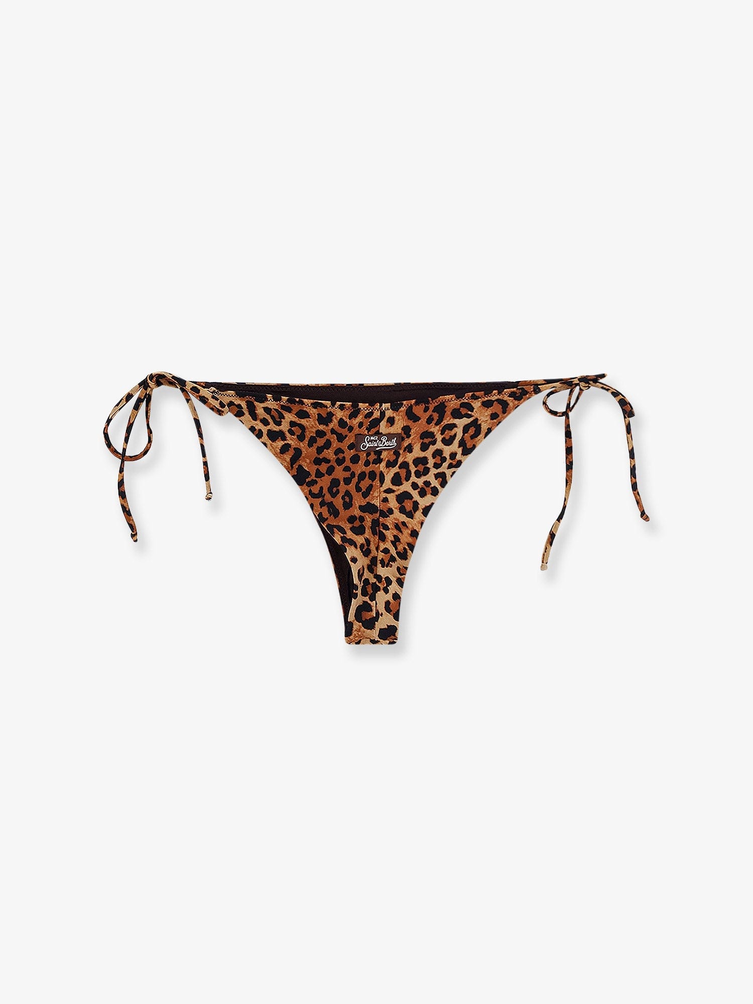 MC2 Saint Barth Nylon bikini bottoms with animal print