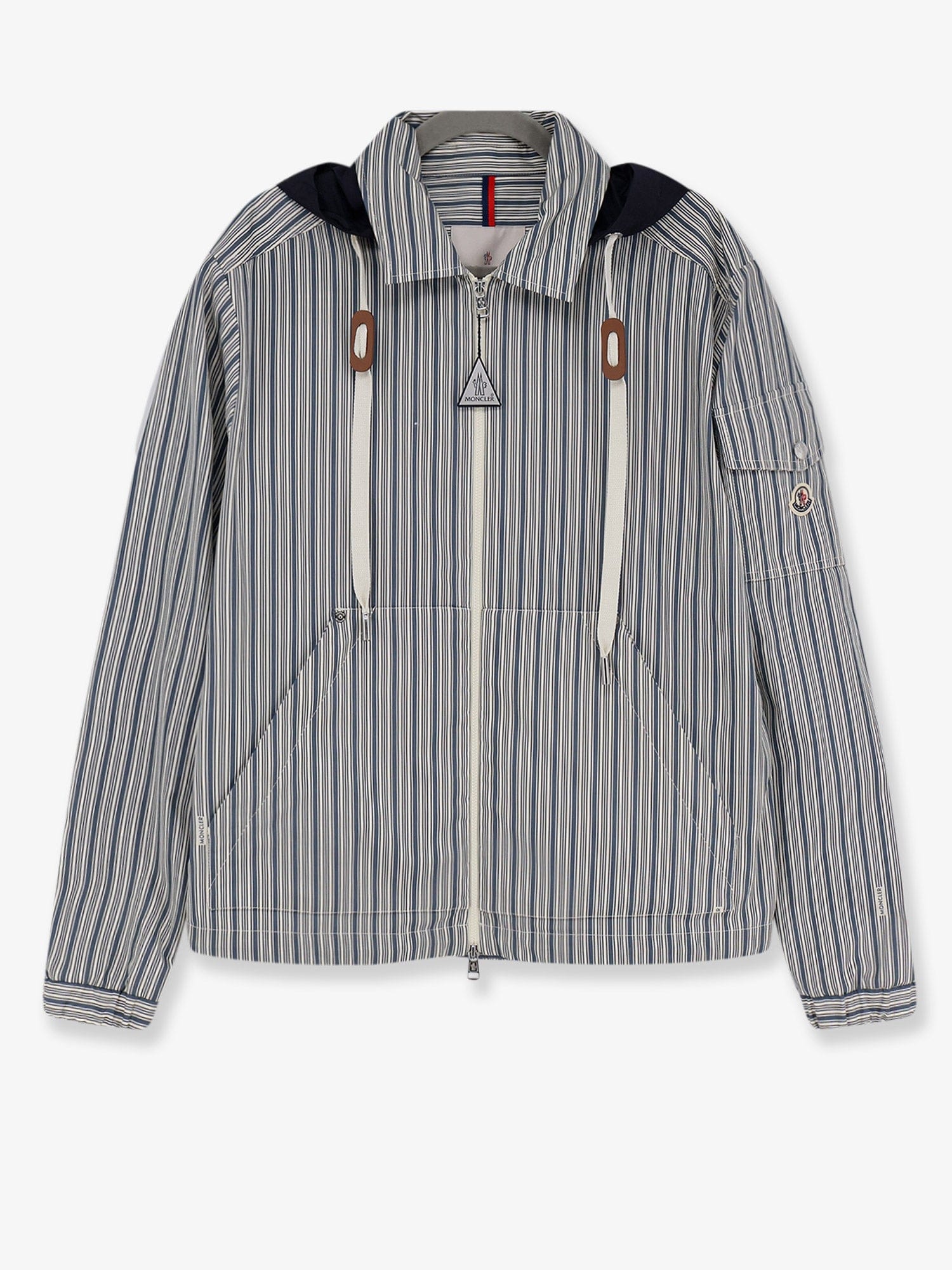 Moncler Havas striped cotton jacket