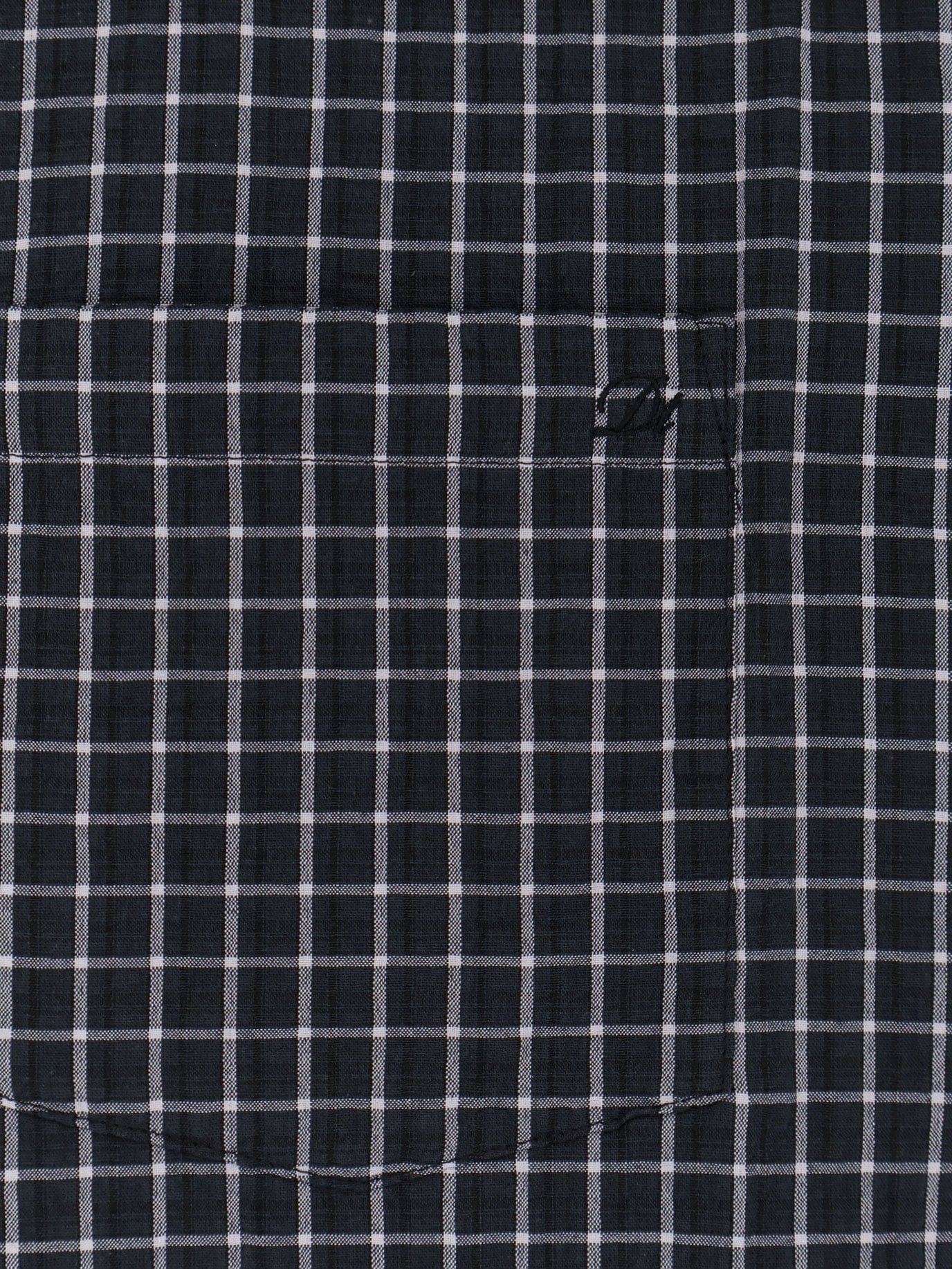 DUNST Cotton blend shirt with check pattern