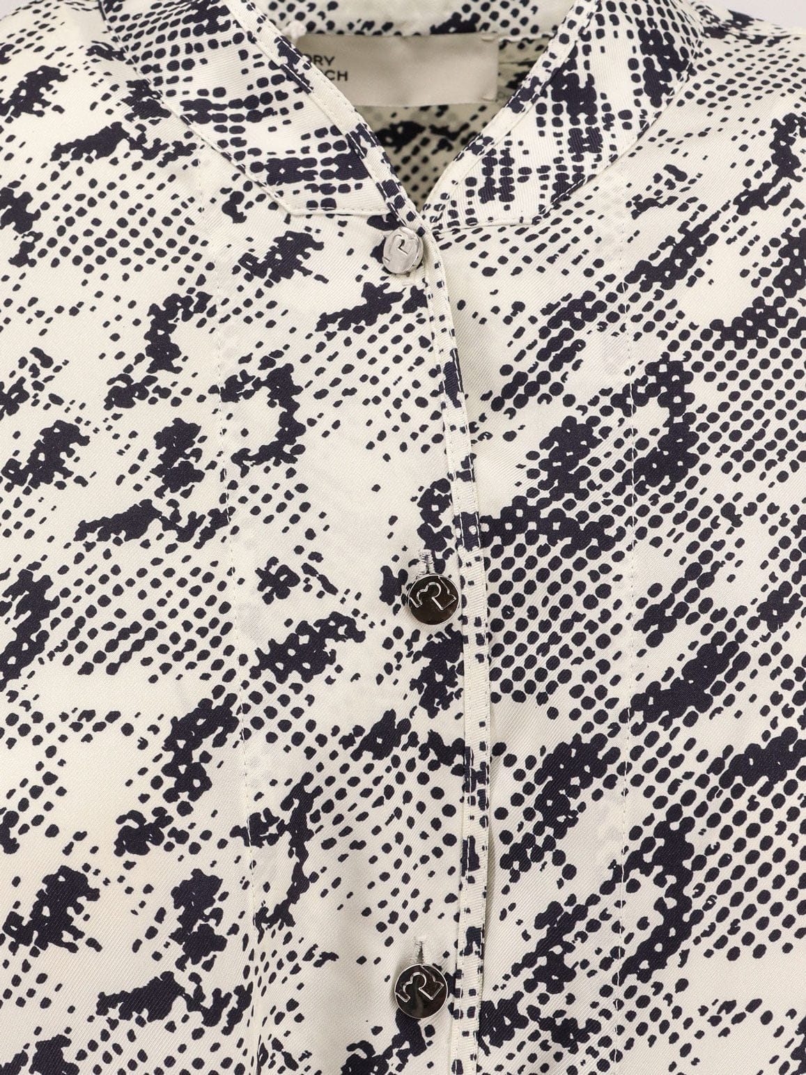 Tory Burch Silk dress with pixelated logo print