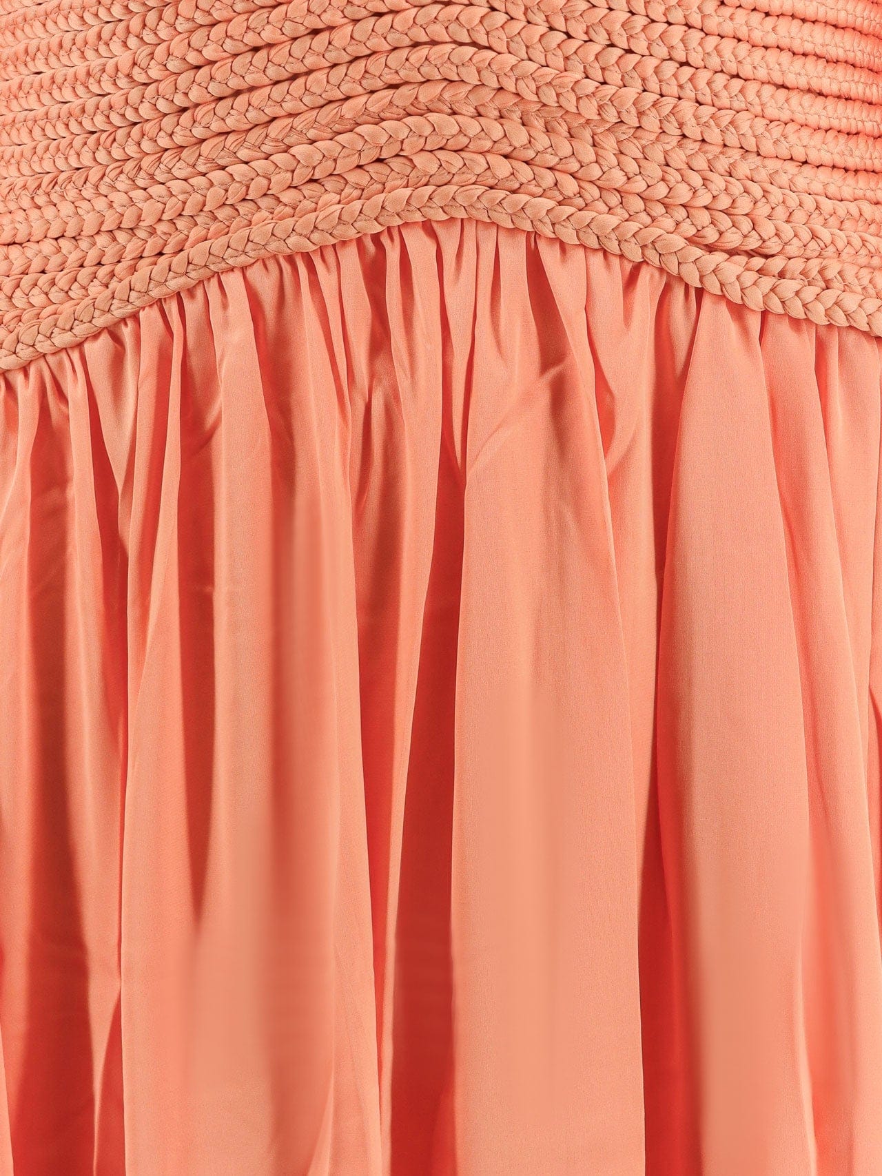 PatBO Satin sunset long dress with cut-out details