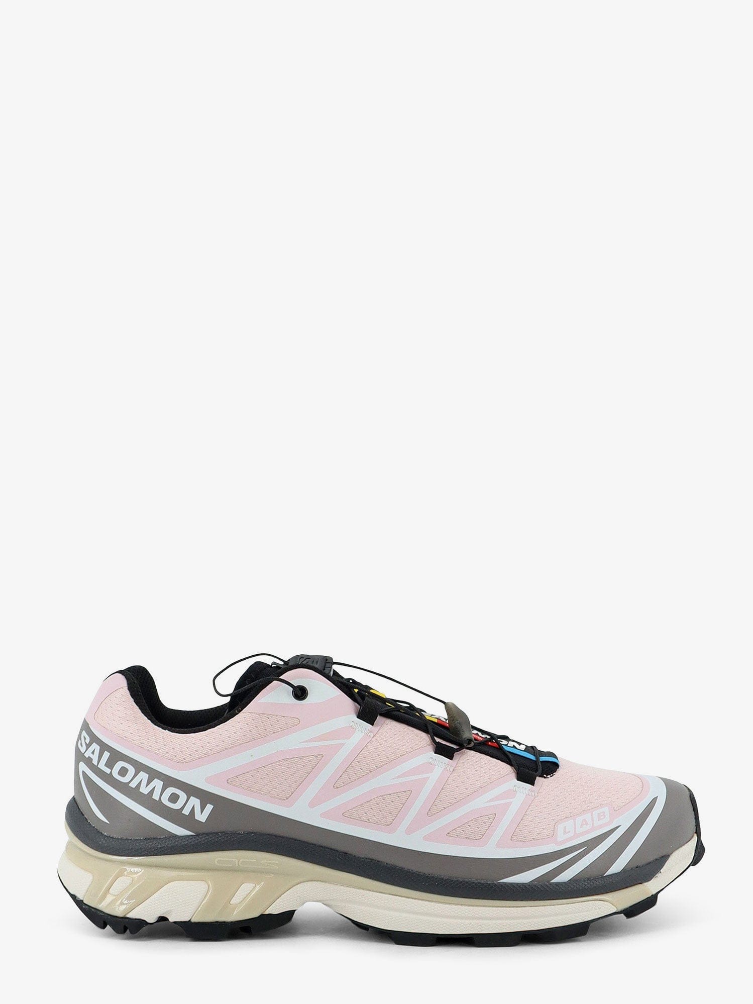 Salomon XT-6 technical fabric sneakers with side lettering logo
