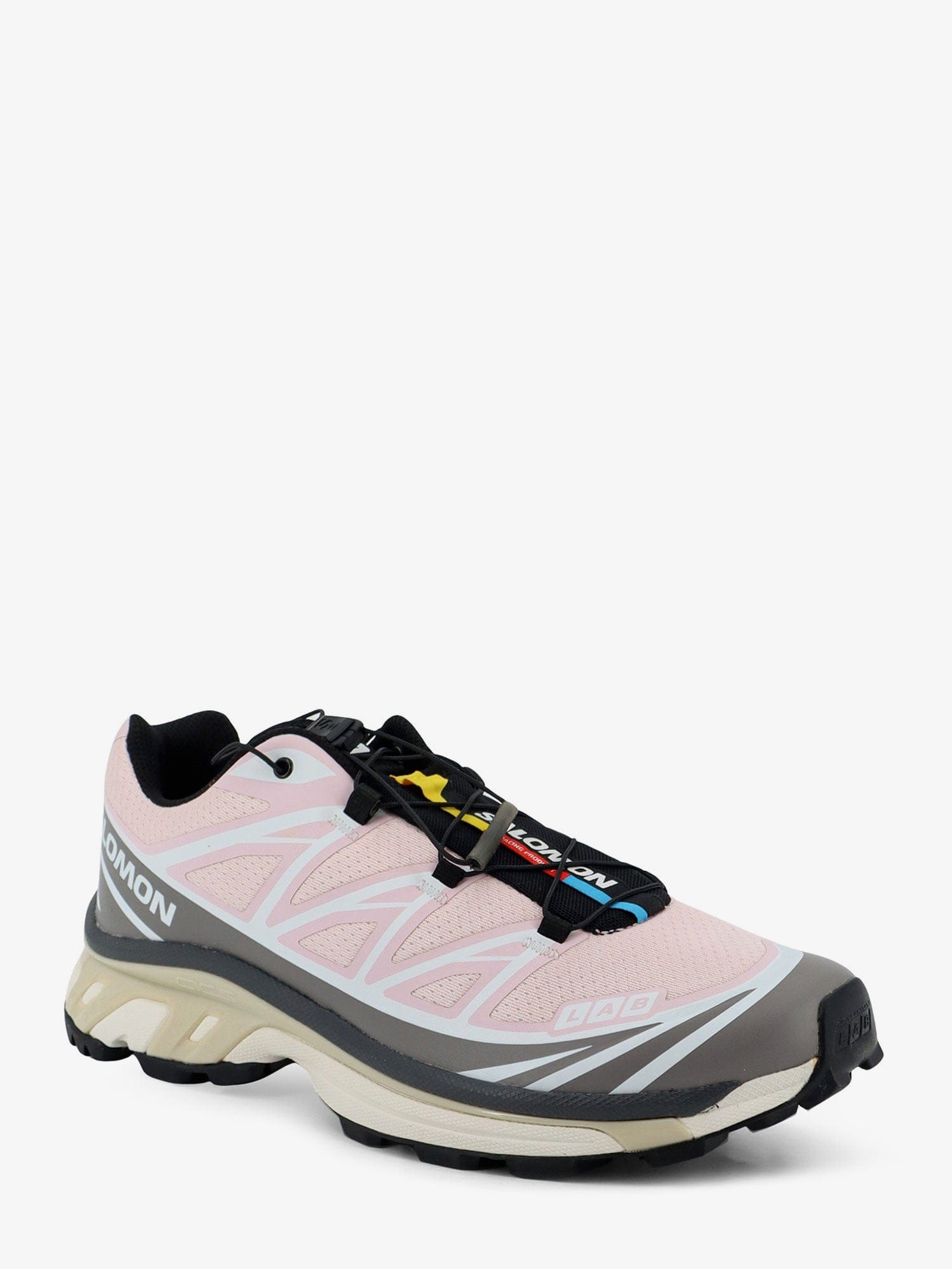 Salomon XT-6 technical fabric sneakers with side lettering logo