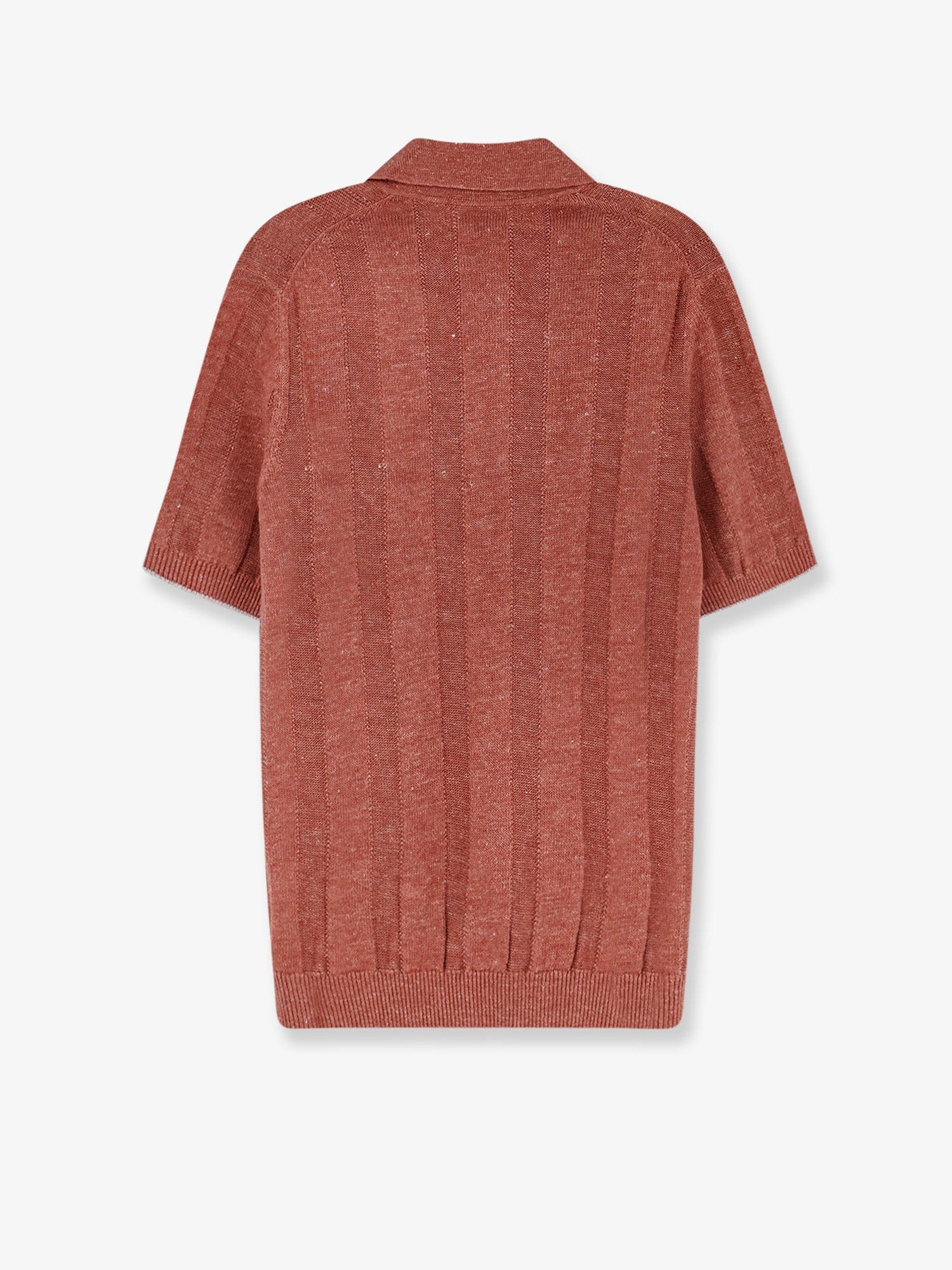 Brunello Cucinelli Linen and cotton blend polo shirt