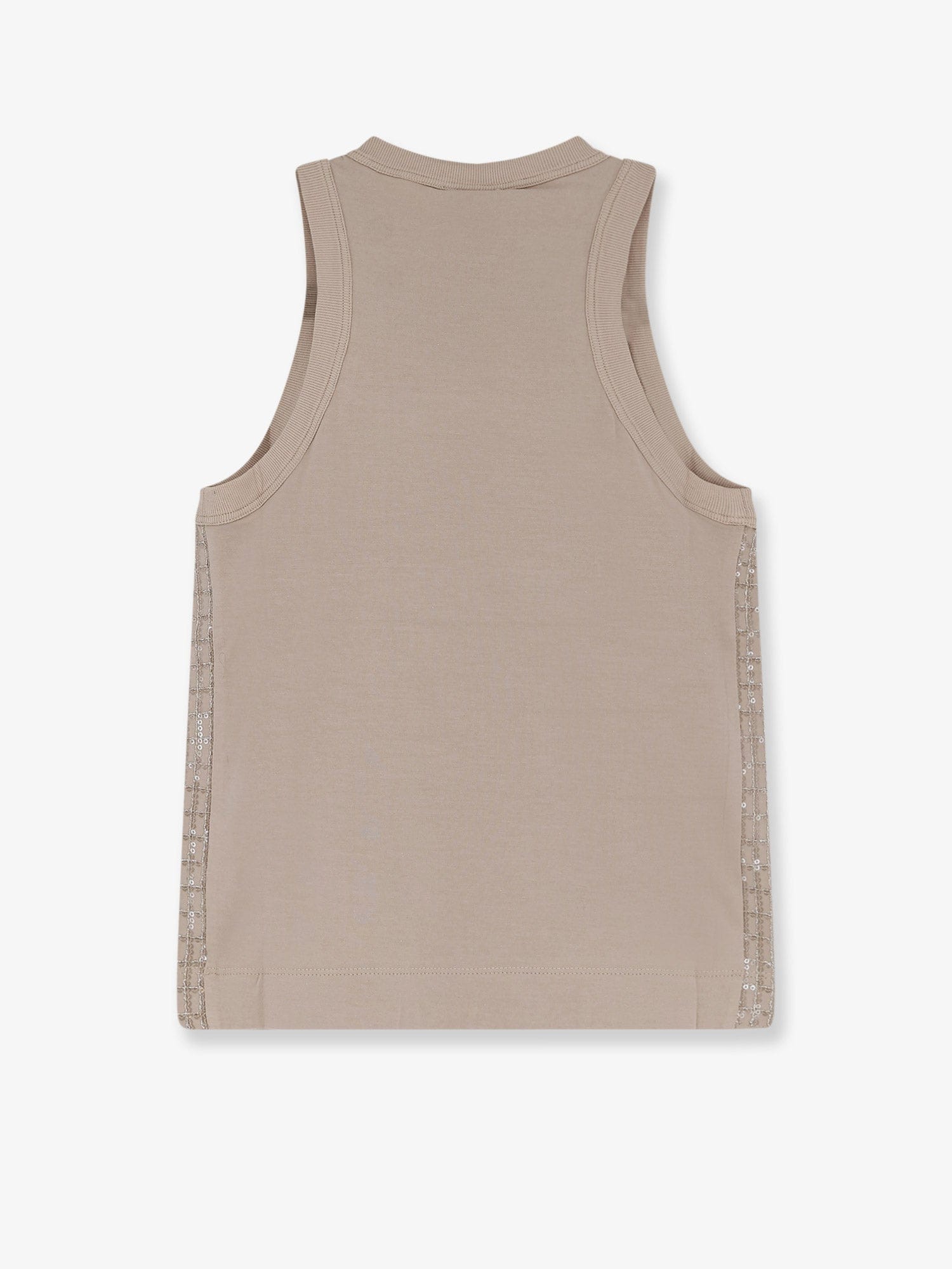 Brunello Cucinelli Dazzling pattern jersey tank top