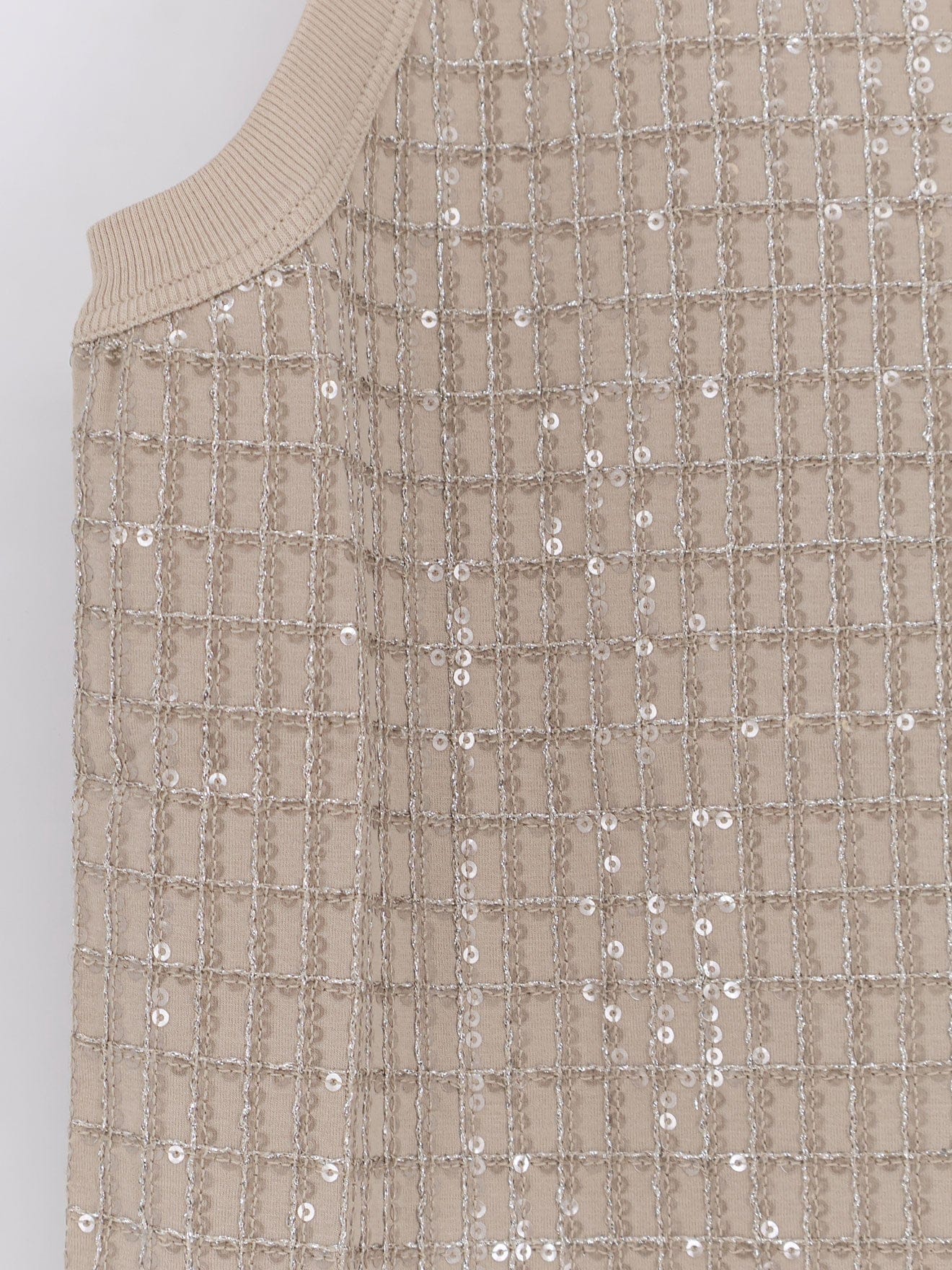 Brunello Cucinelli Dazzling pattern jersey tank top