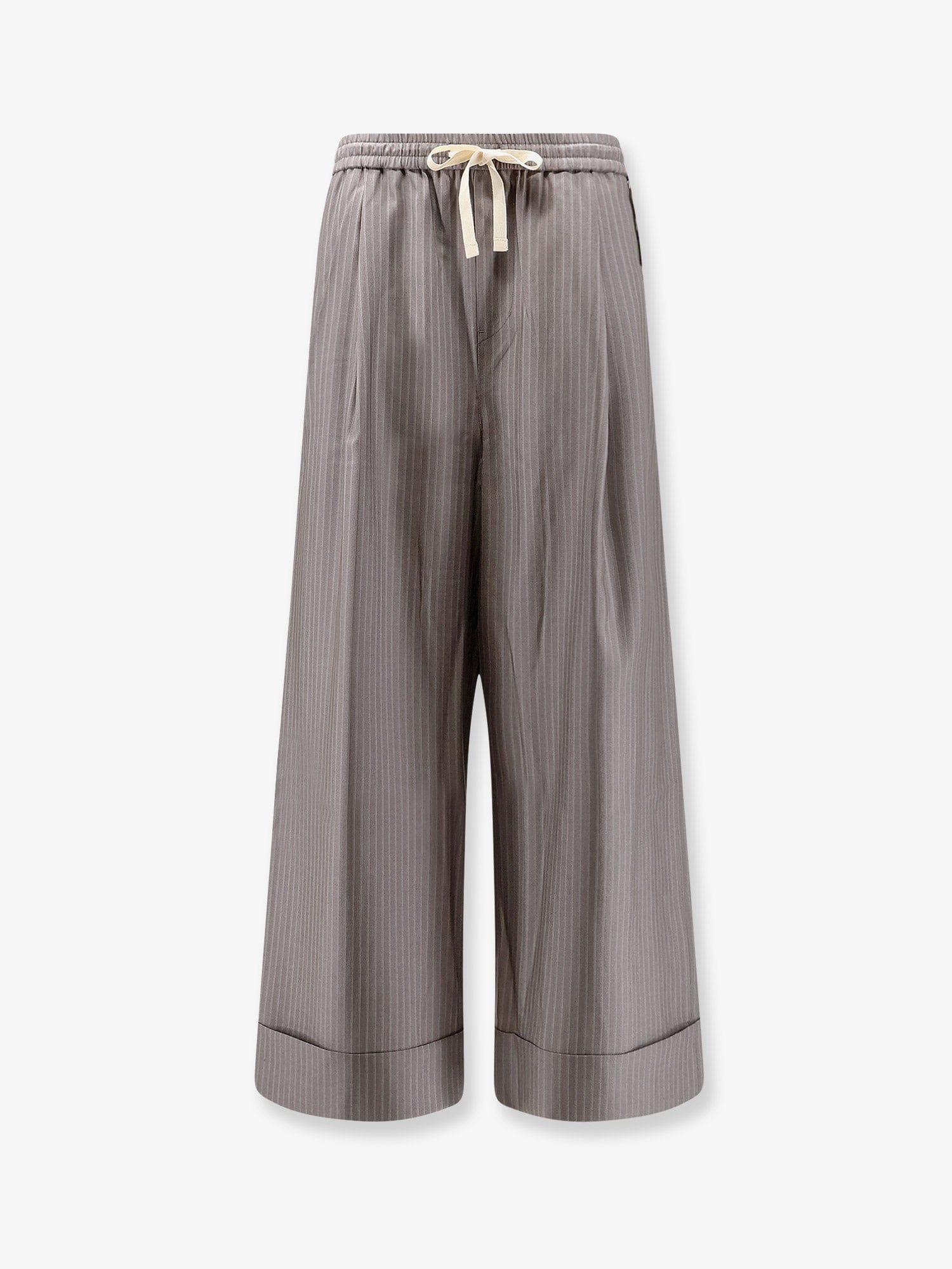 TONYWACK Silk, polyester and wool blend trousers