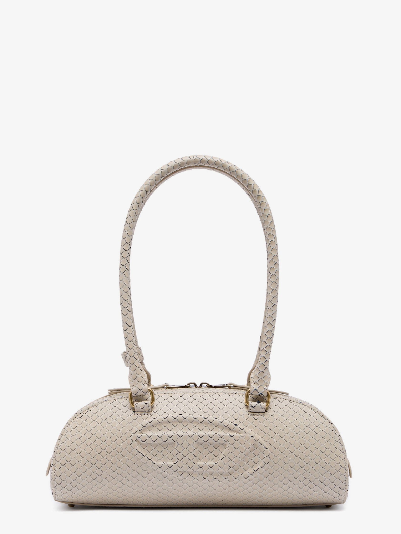 Diesel 1DR python-effect leather shoulder bag