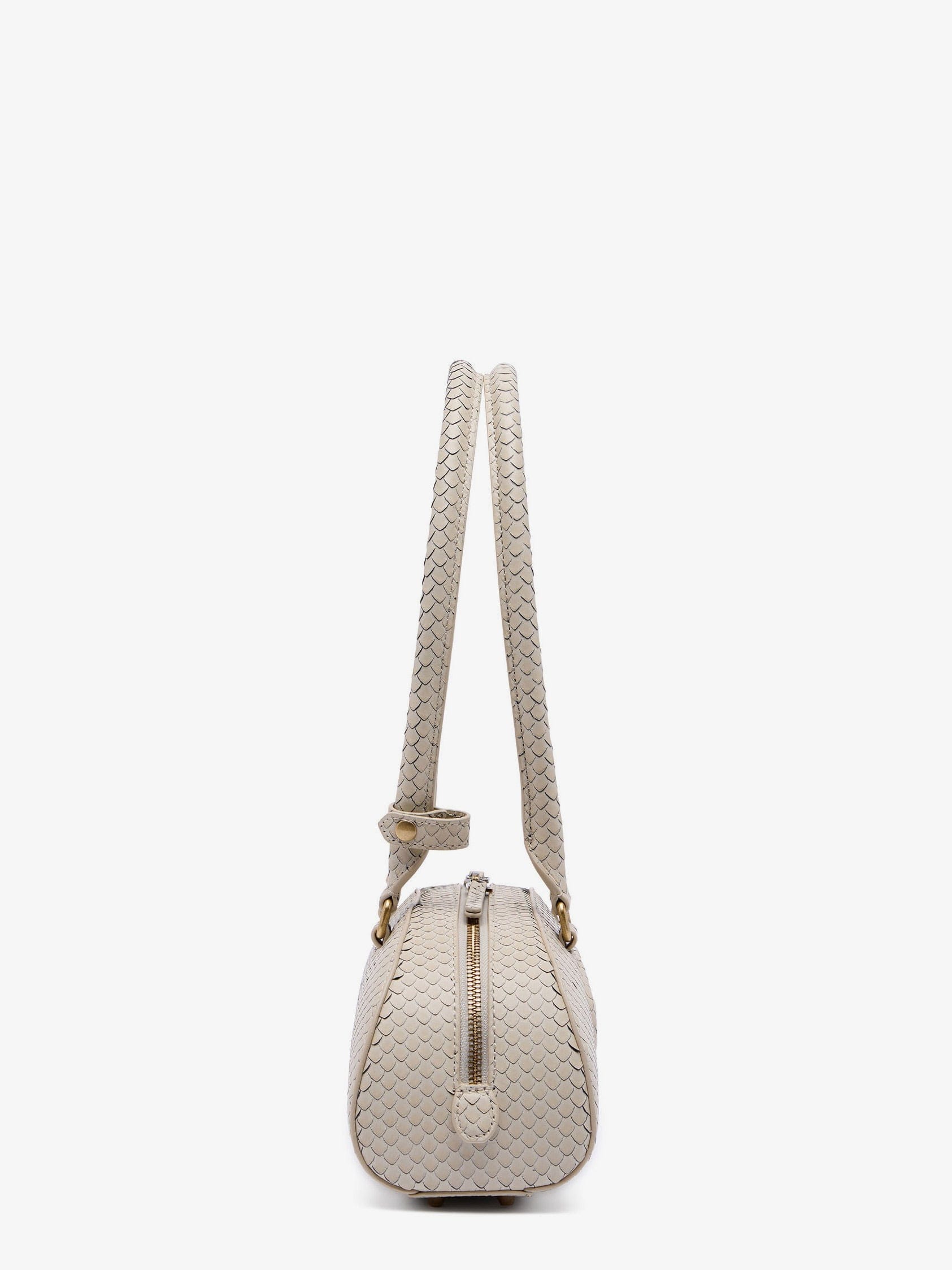 Diesel 1DR python-effect leather shoulder bag