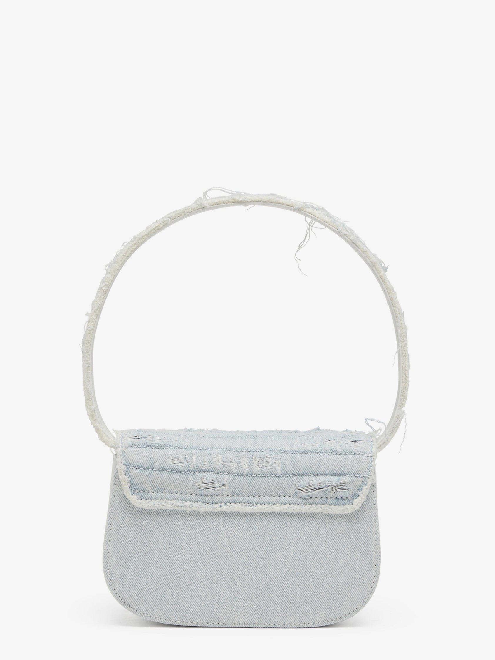 Diesel 1DR denim shoulder bag with rhinestone D logo