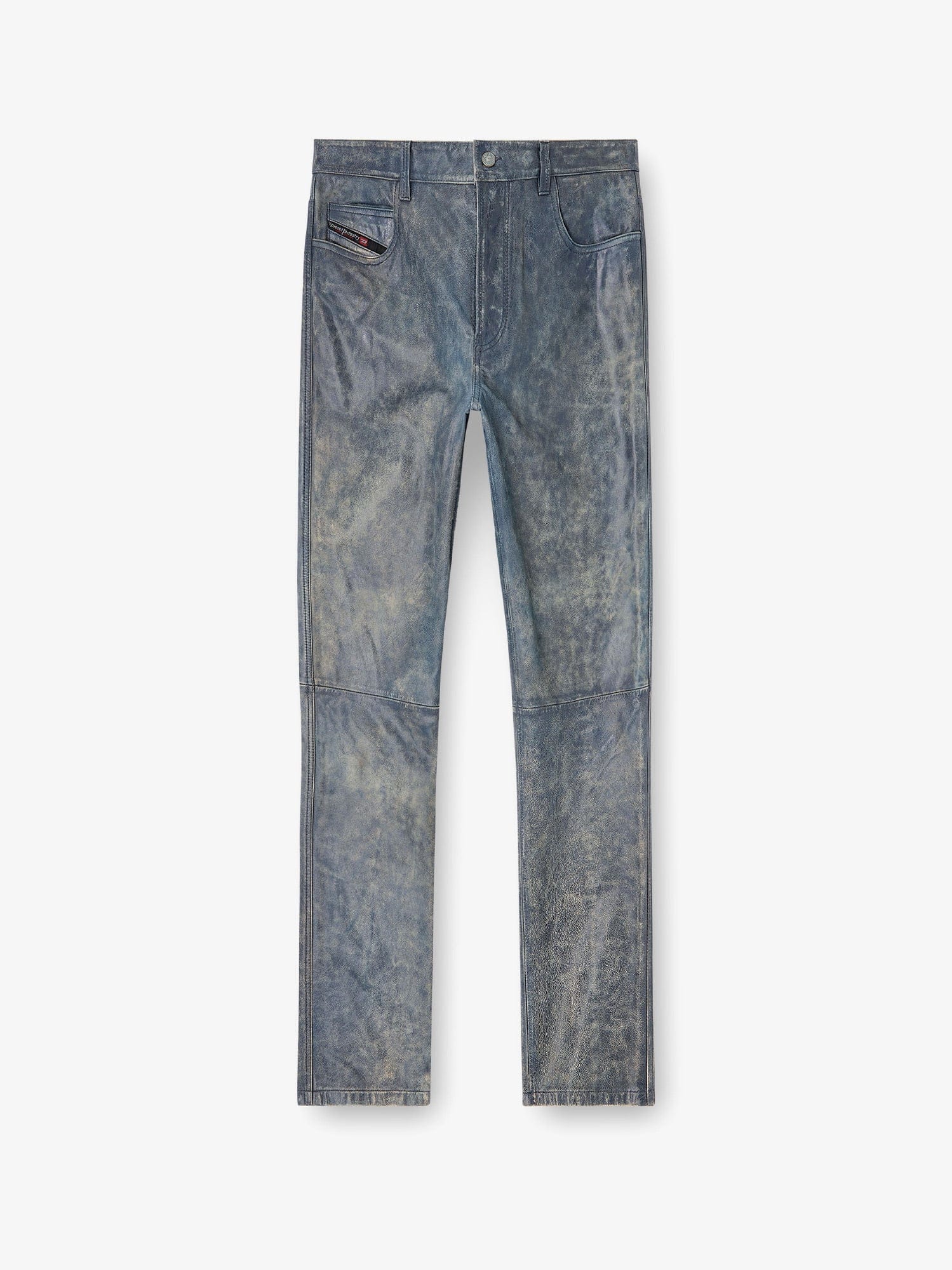 Diesel P-Vyll-Qmbw leather trousers
