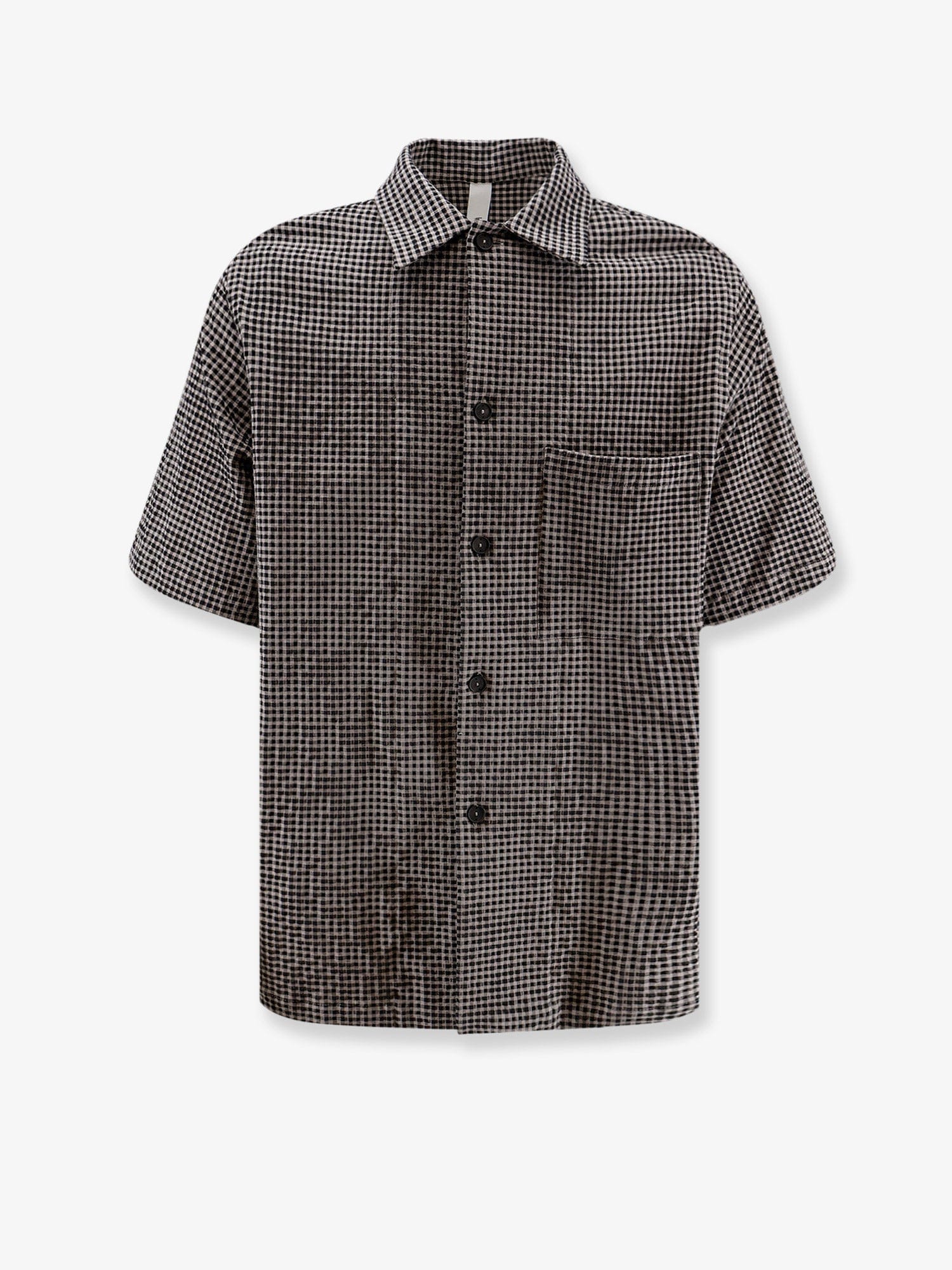 Hevo Cotton blend shirt with checked pattern