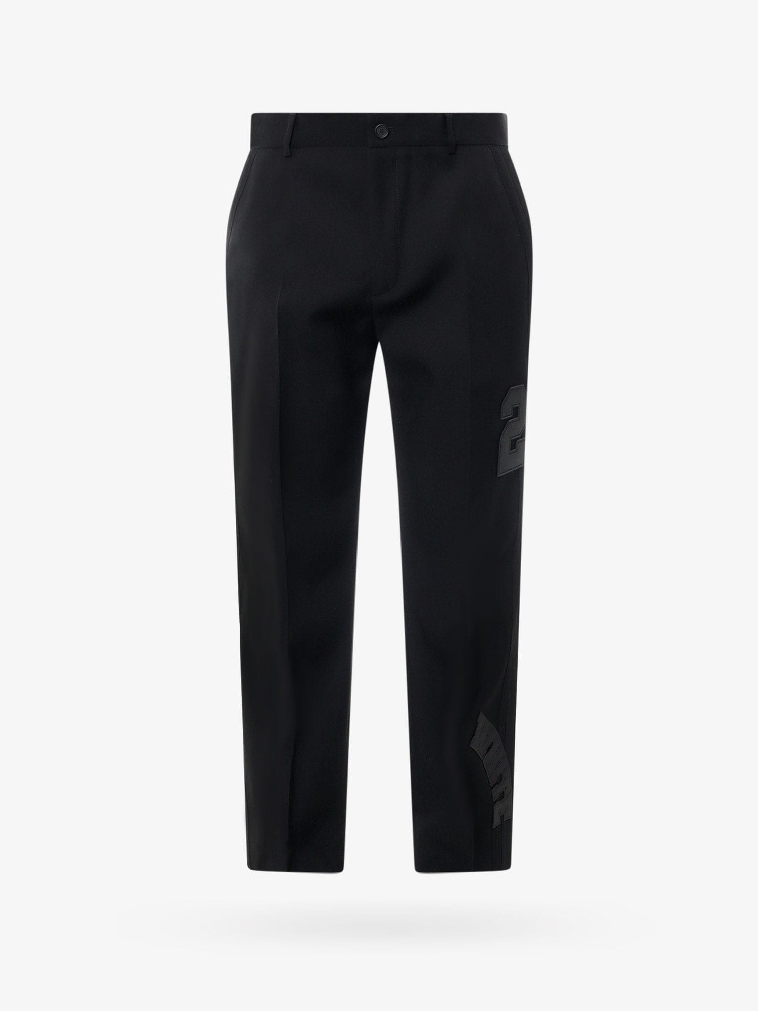 Off-White Wool trouser with 23 and white patches