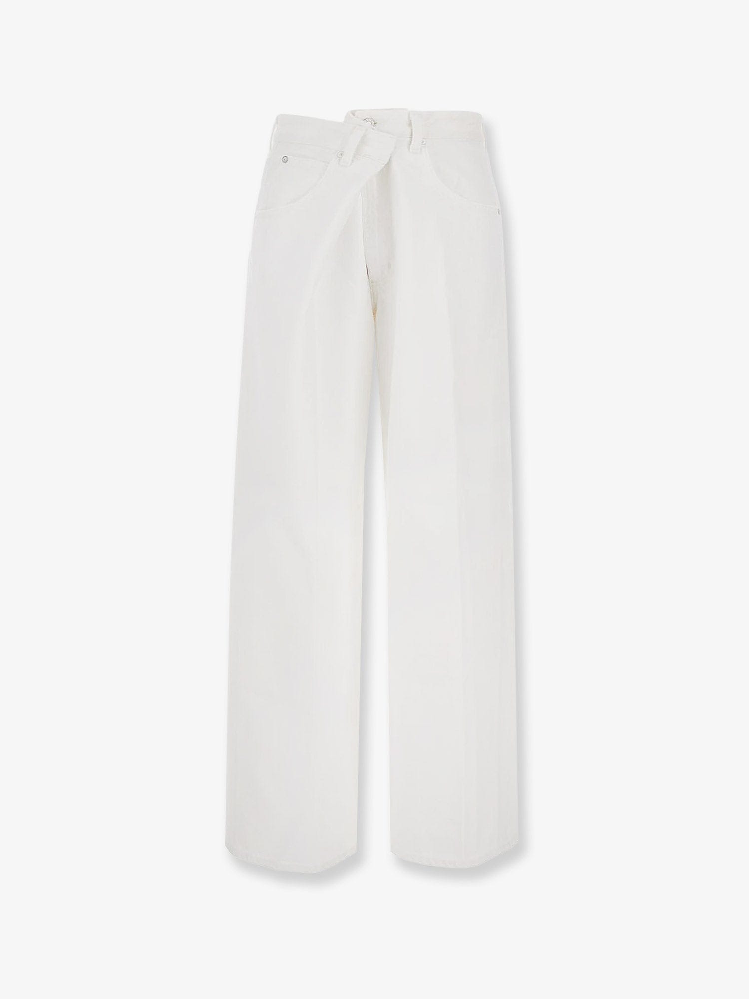 AGOLDE Vana Fold Jean regenerative white denim trousers