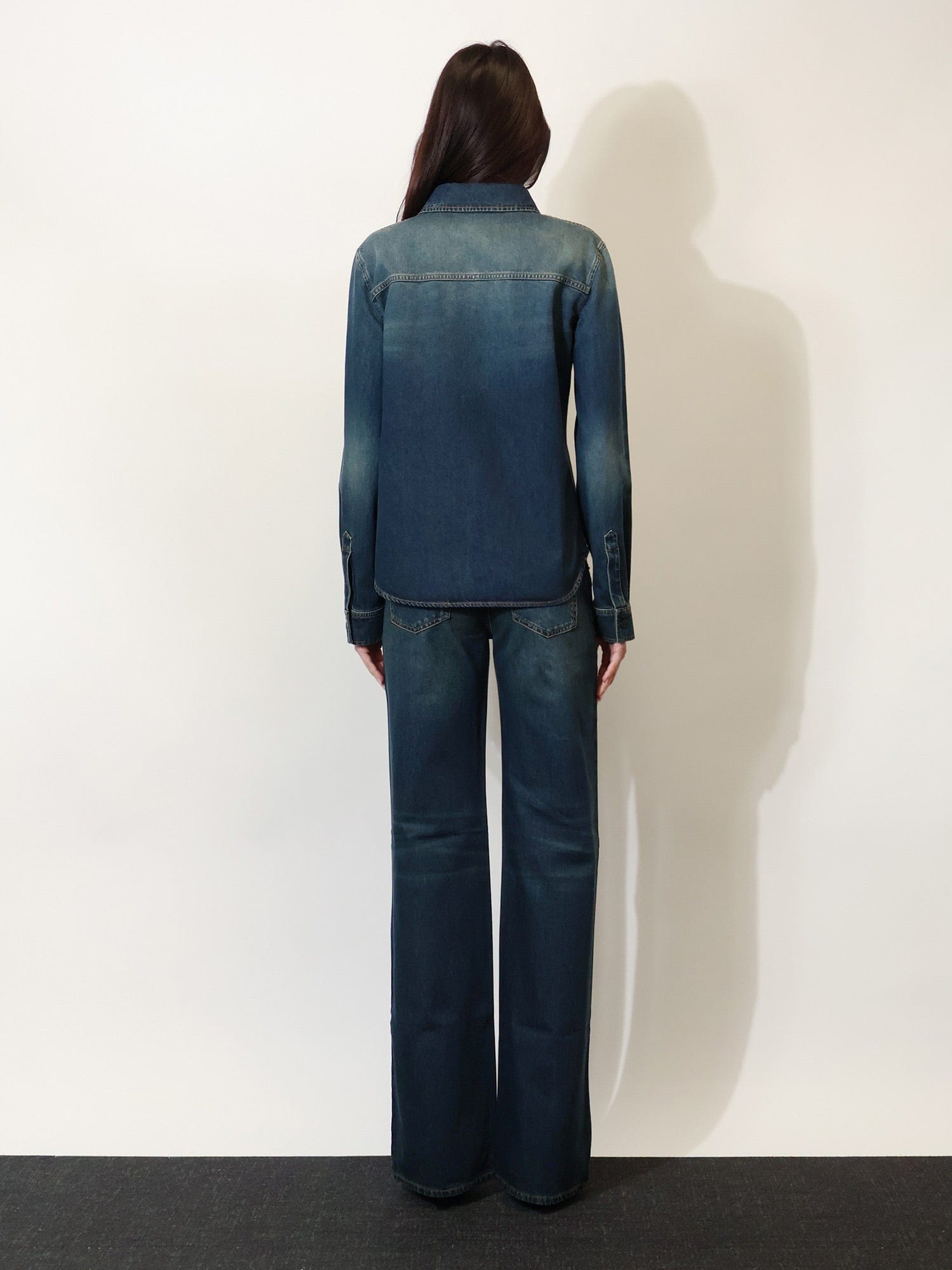Gucci Denim shirt with embroidery