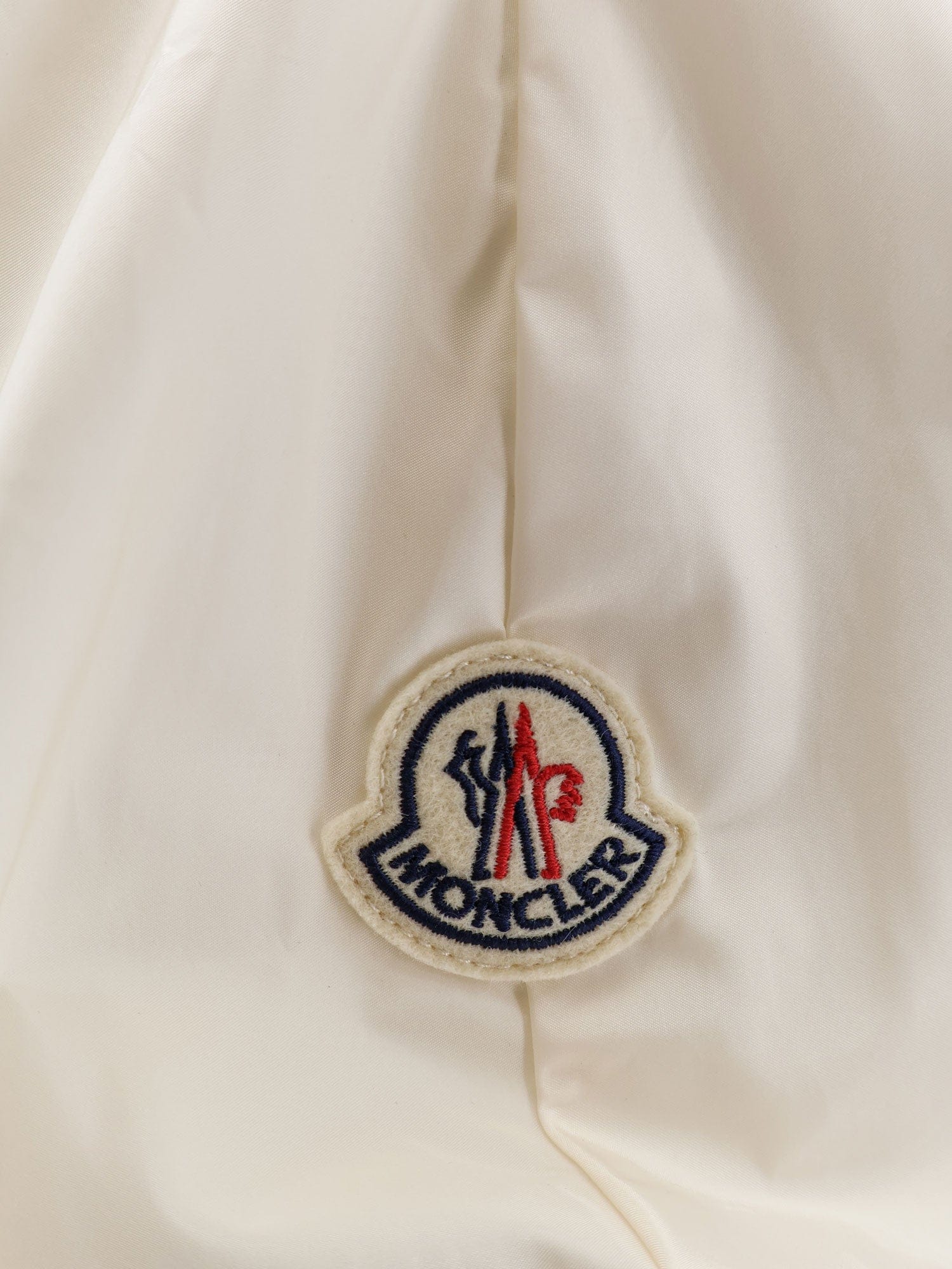 Moncler Cotton sweatshirt with nylon sleeves