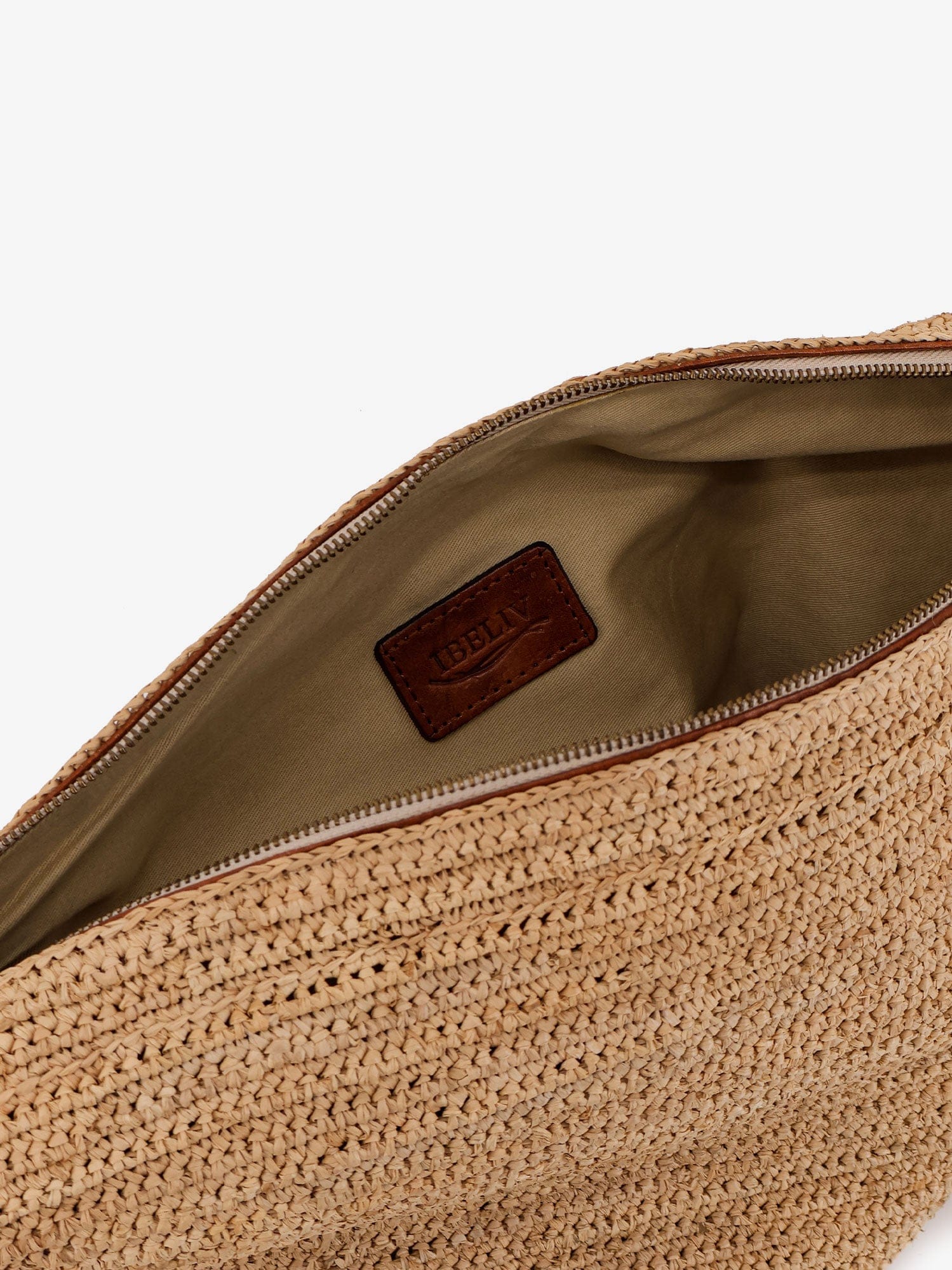 IBELIV Luna raffia crossbody bag