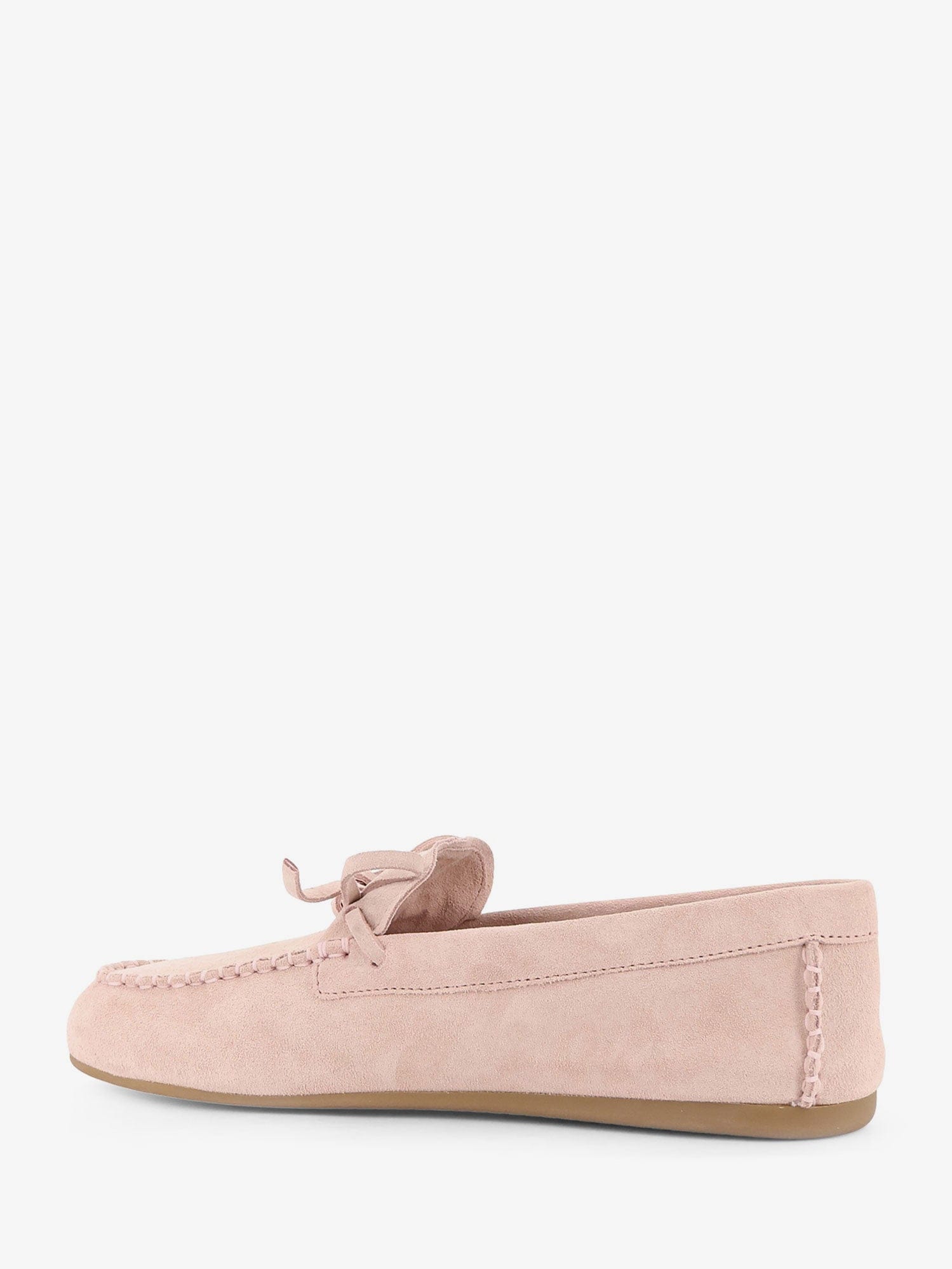 Miu Miu Suede loafer with frontal logo