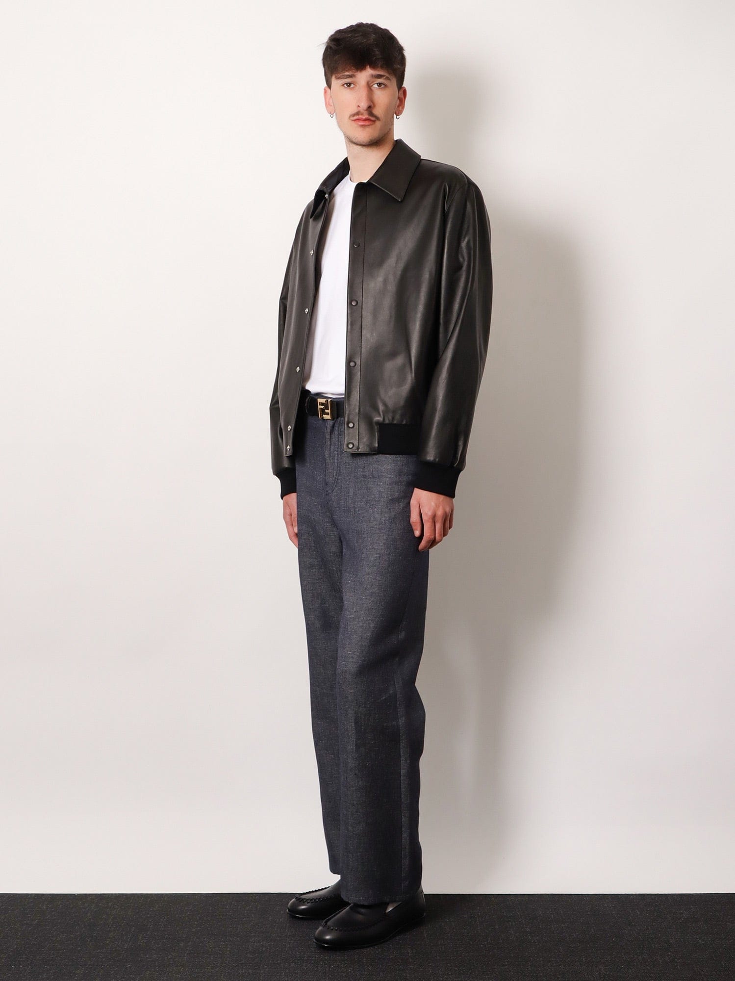 Fendi Relaxed linen, cotton and silk jeans
