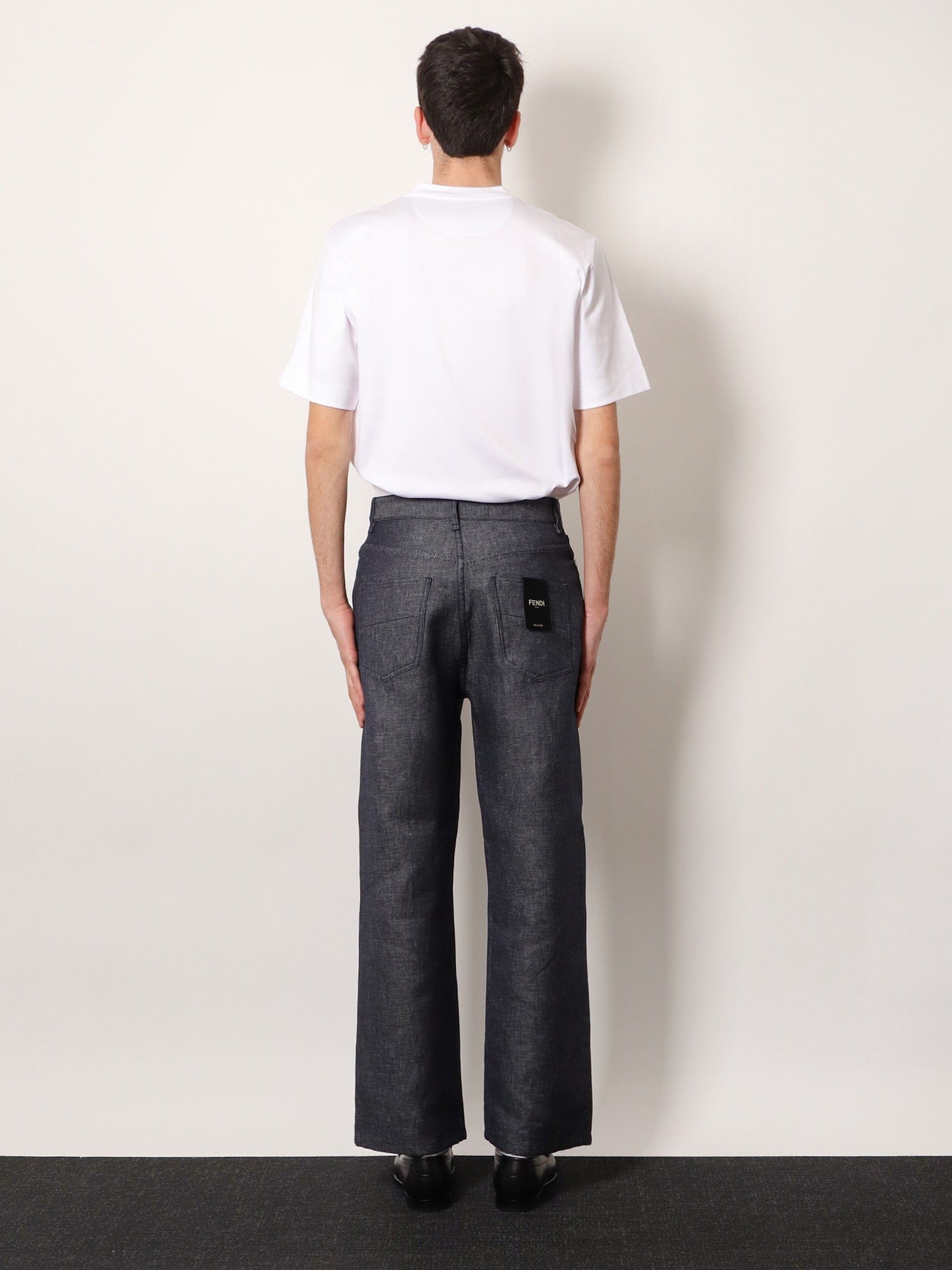 Fendi Relaxed linen, cotton and silk jeans