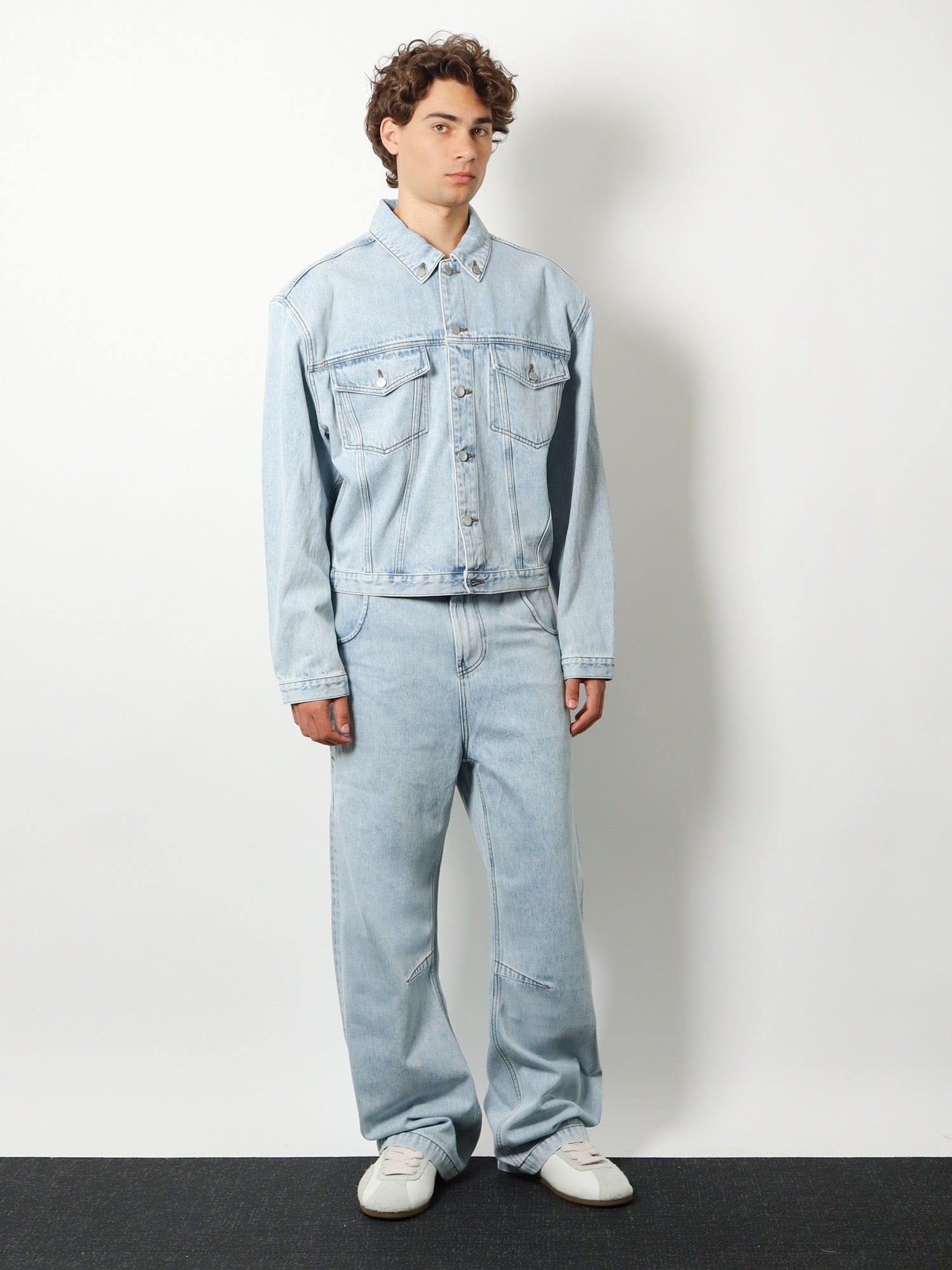 ENTIRE STUDIOS Gem cotton jeans with back leather logo patch
