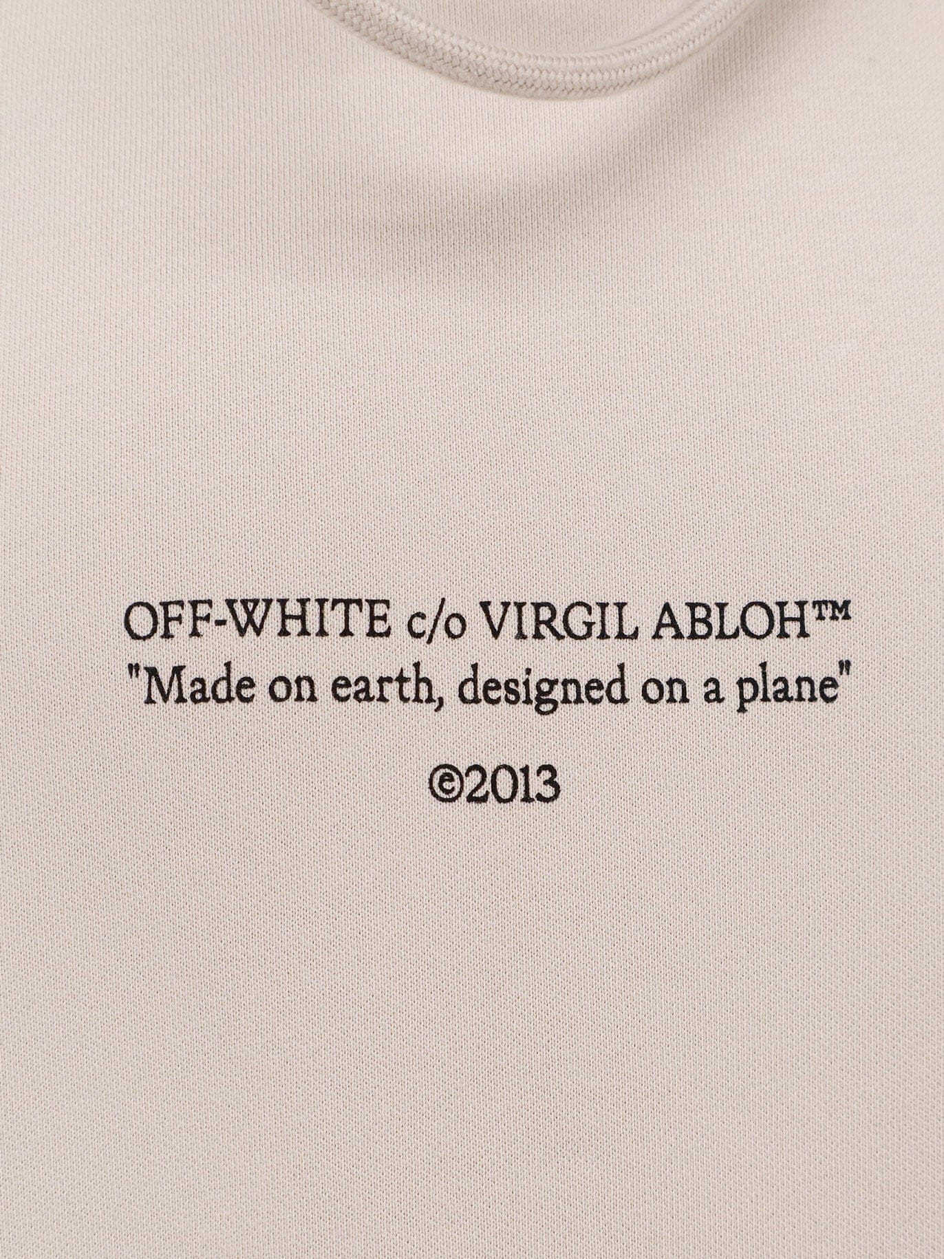 Off-White Cotton sweatshirt with frontal logo print
