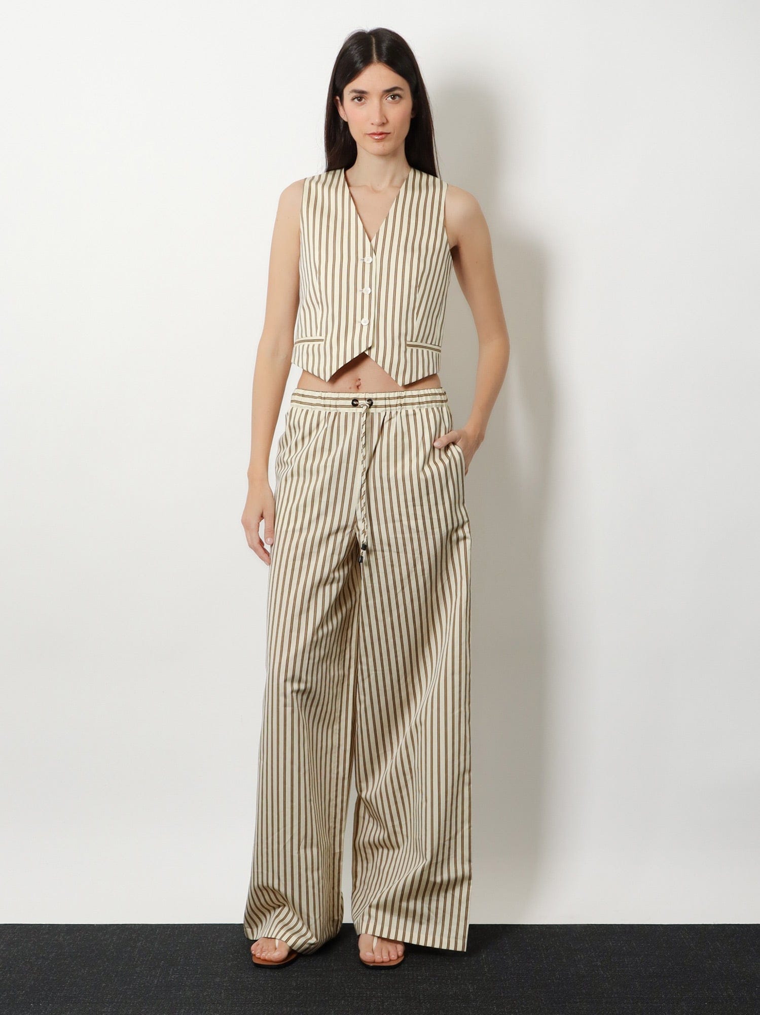 Max Mara Mxmordine cotton and silk trousers