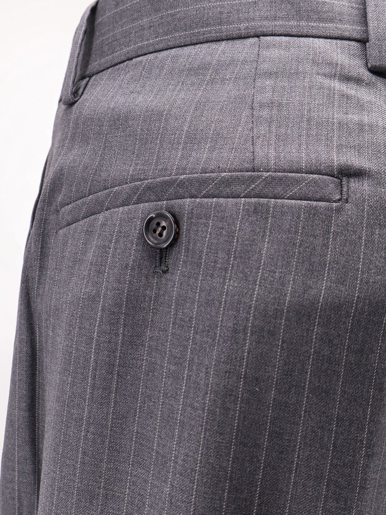TONYWACK Wool blend trousers with striped motif