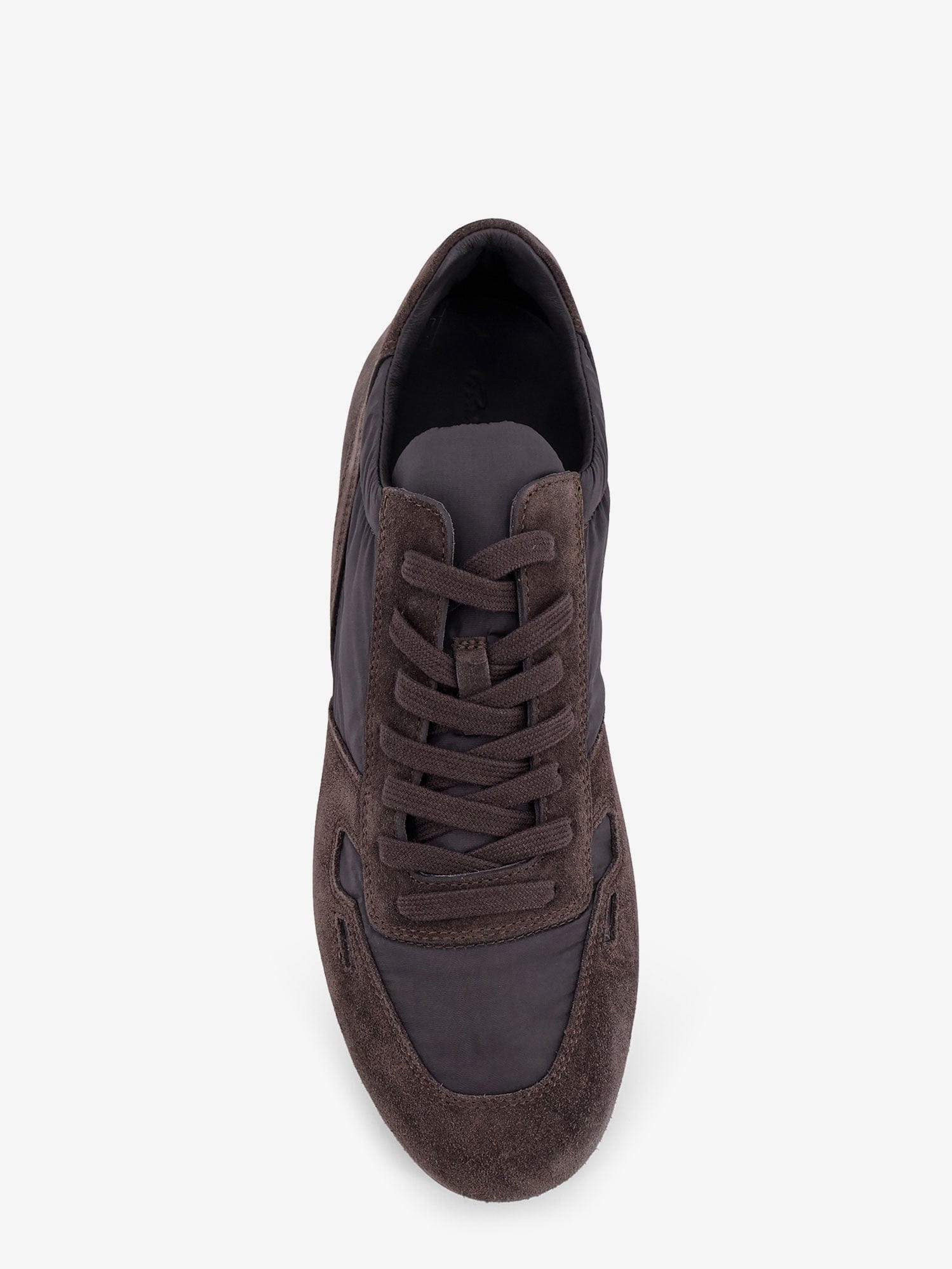 Rick Owens Minimal nylon and suede sneakers