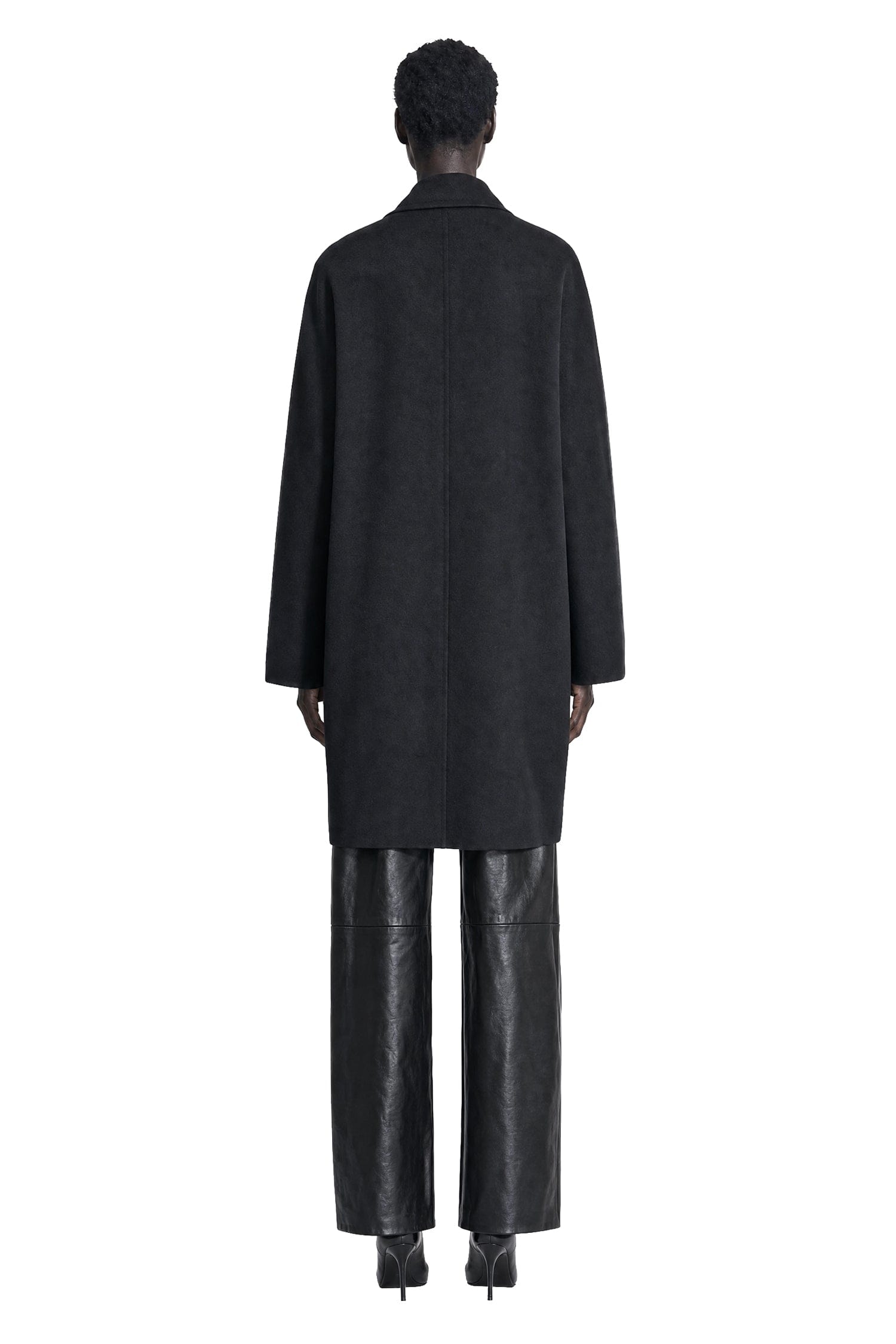 Max Mara Double-Breasted Wool Broadcloth Coat