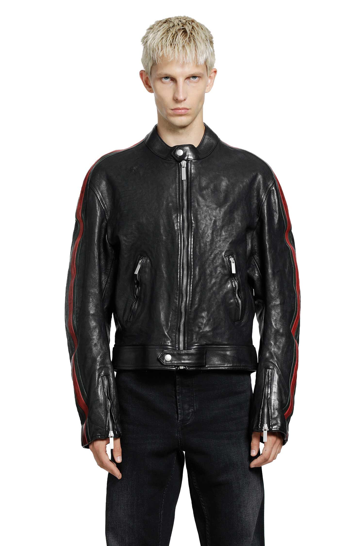 Gucci Buffalo Leather Biker Jacket