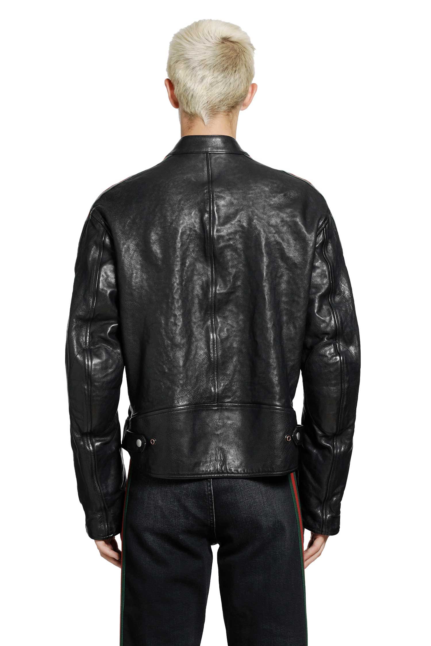 Gucci Buffalo Leather Biker Jacket