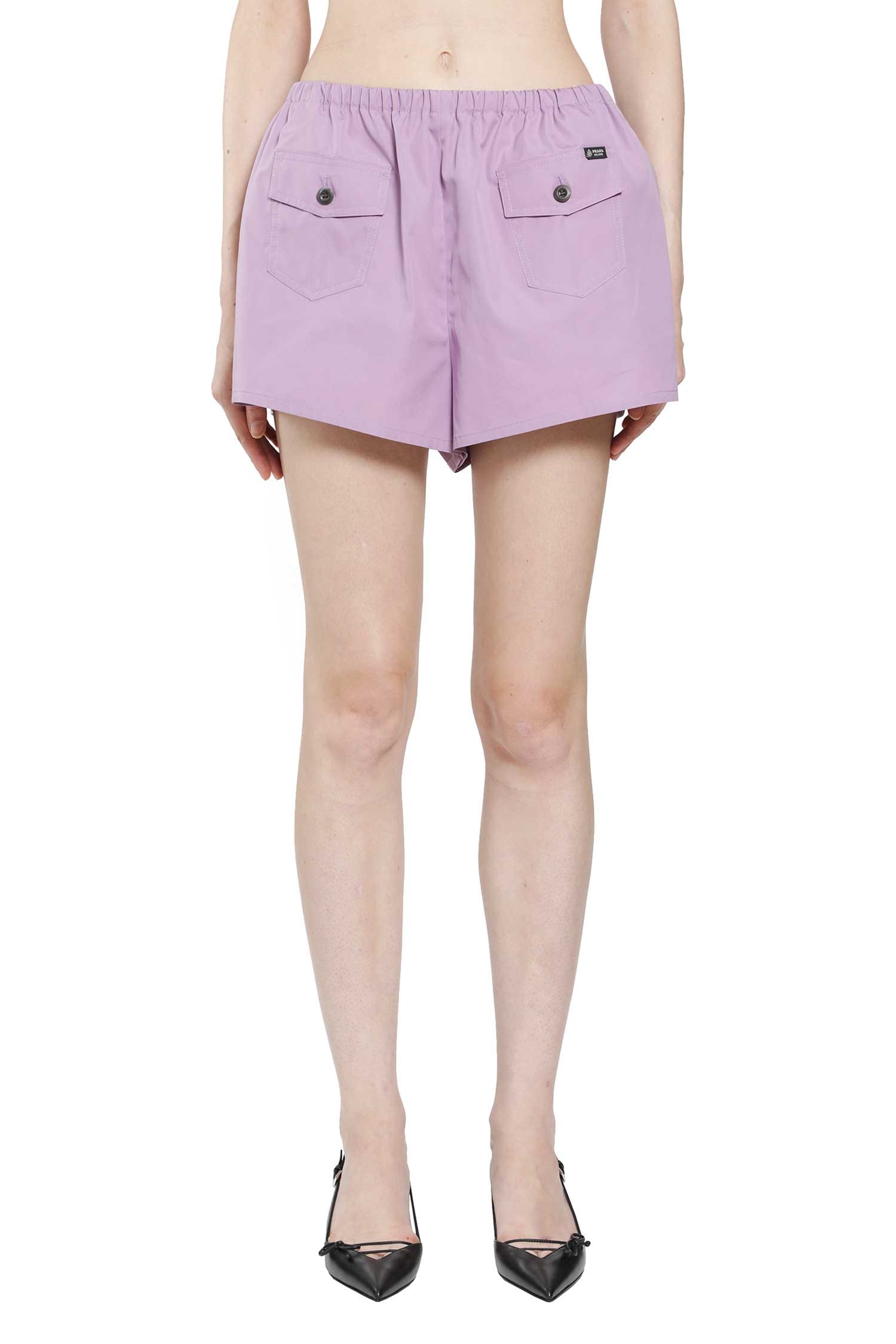 Prada Cotton Poplin Mini Shorts