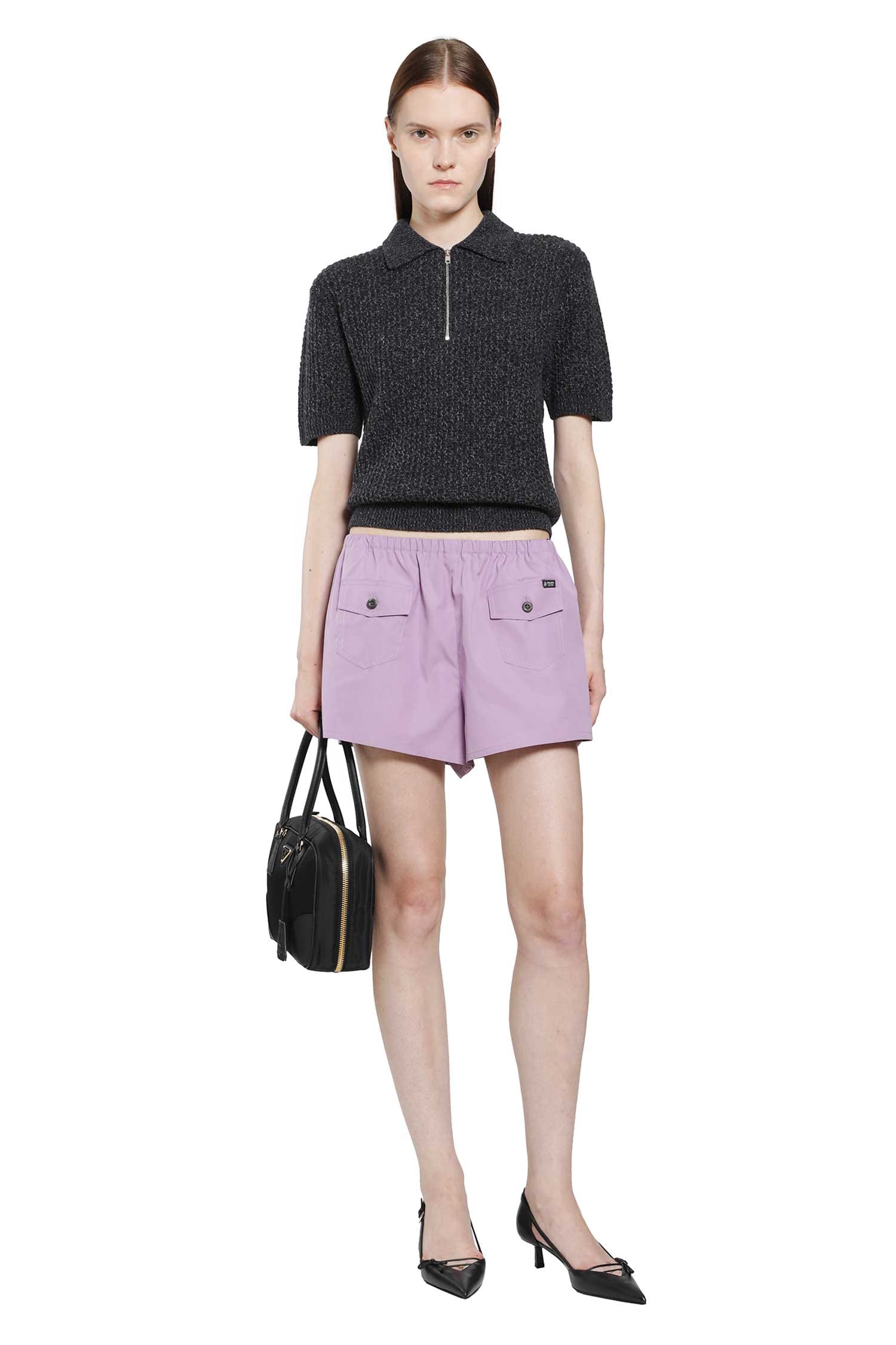 Prada Cotton Poplin Mini Shorts