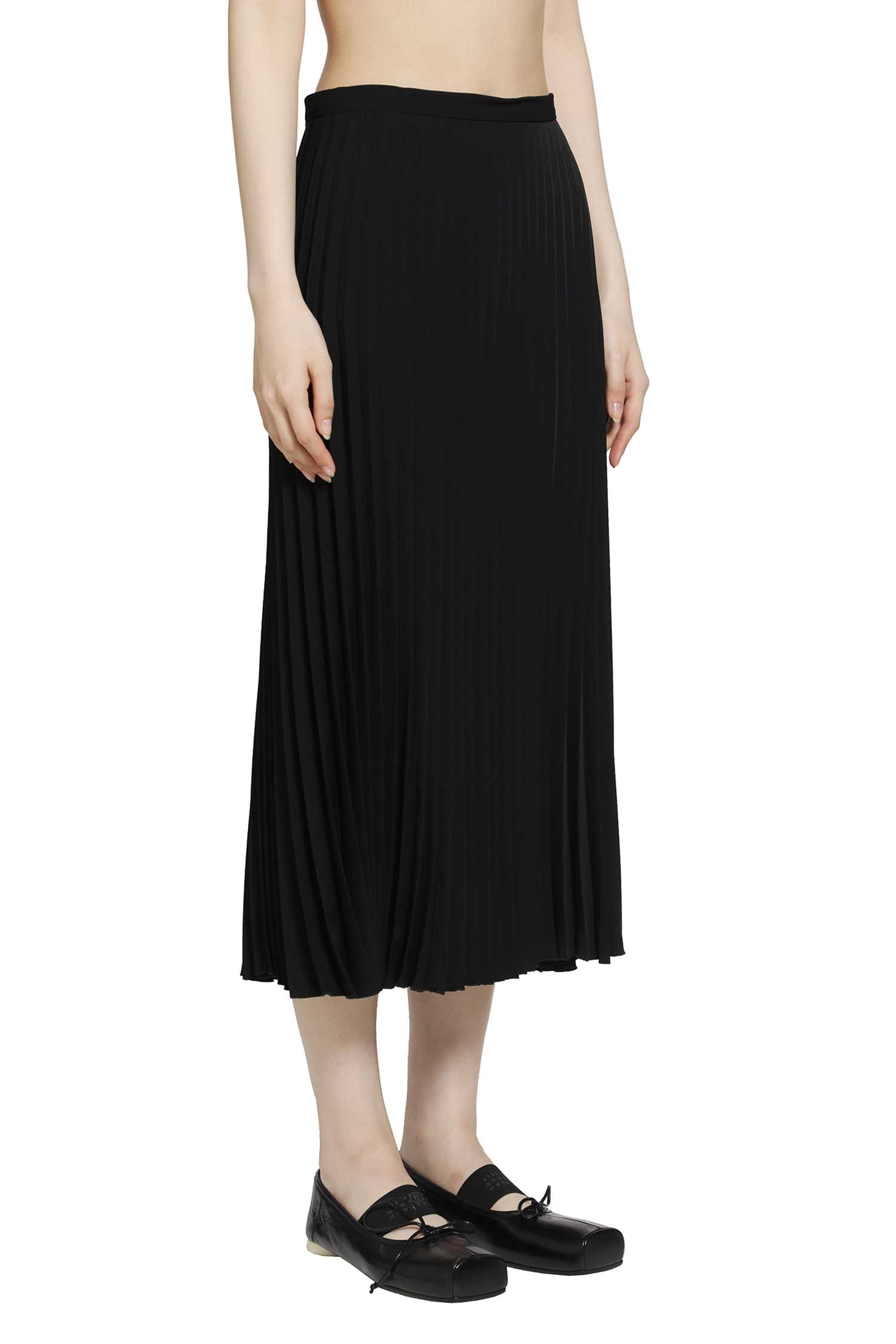 MM6 Maison Margiela Pleated Midi Skirt