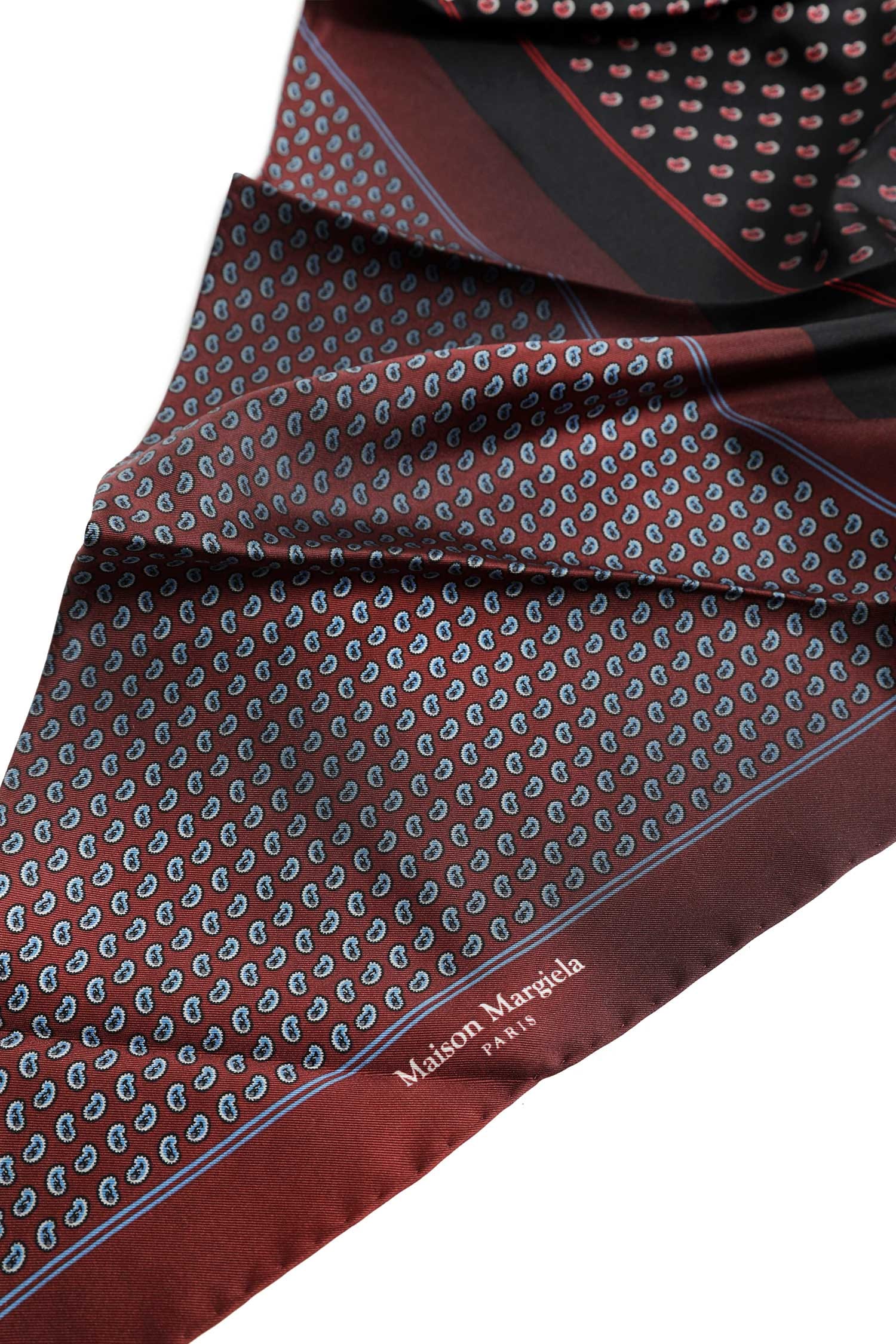 Maison Margiela Reversible Paisley Silk Scarf