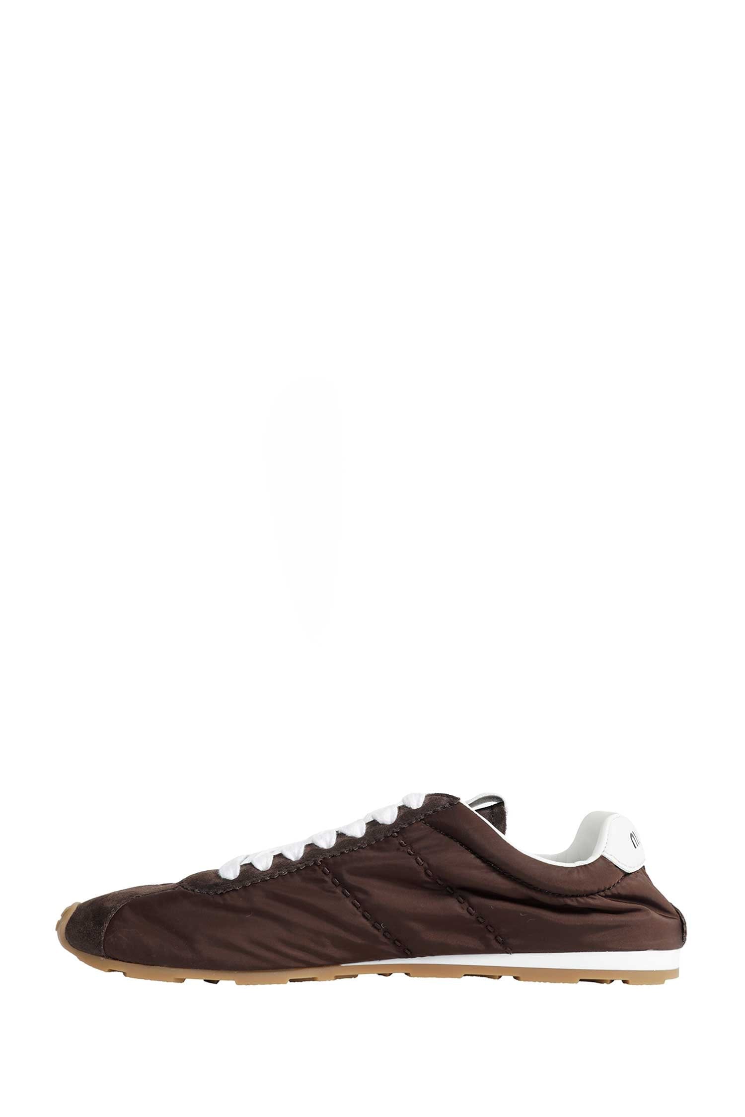 Miu Miu Plume Technical Fabric And Suede Sneakers