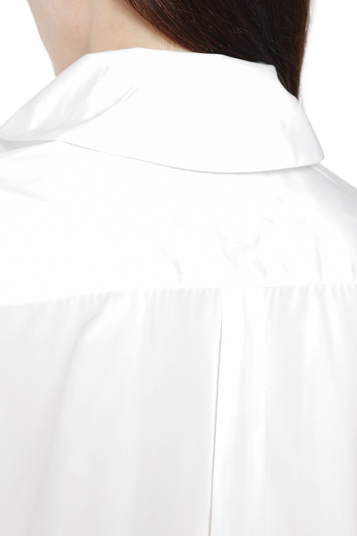 Prada Layered Cotton Shirt with Bow