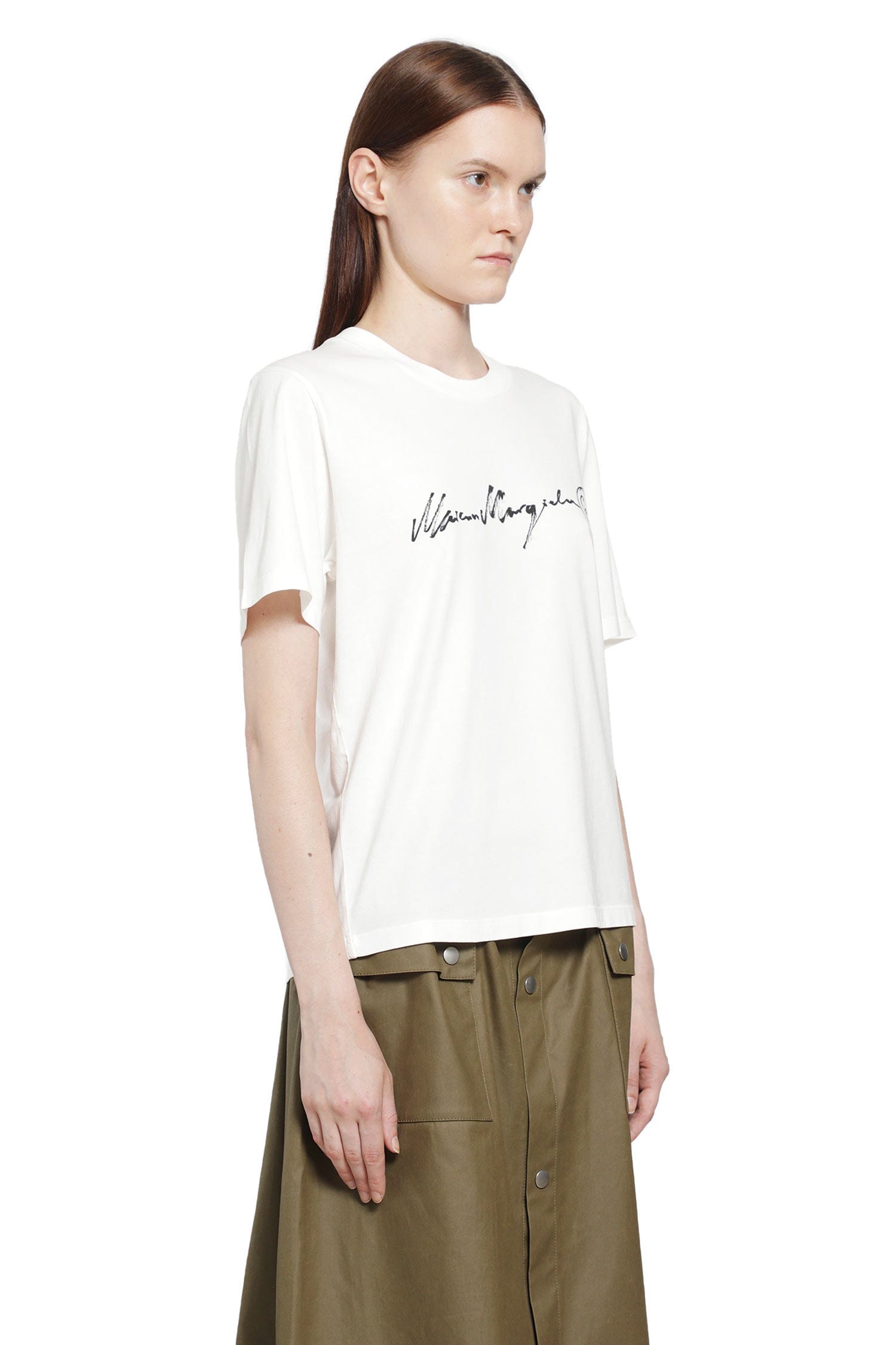 MM6 Maison Margiela Overdyed Handwritten Logo T-Shirt