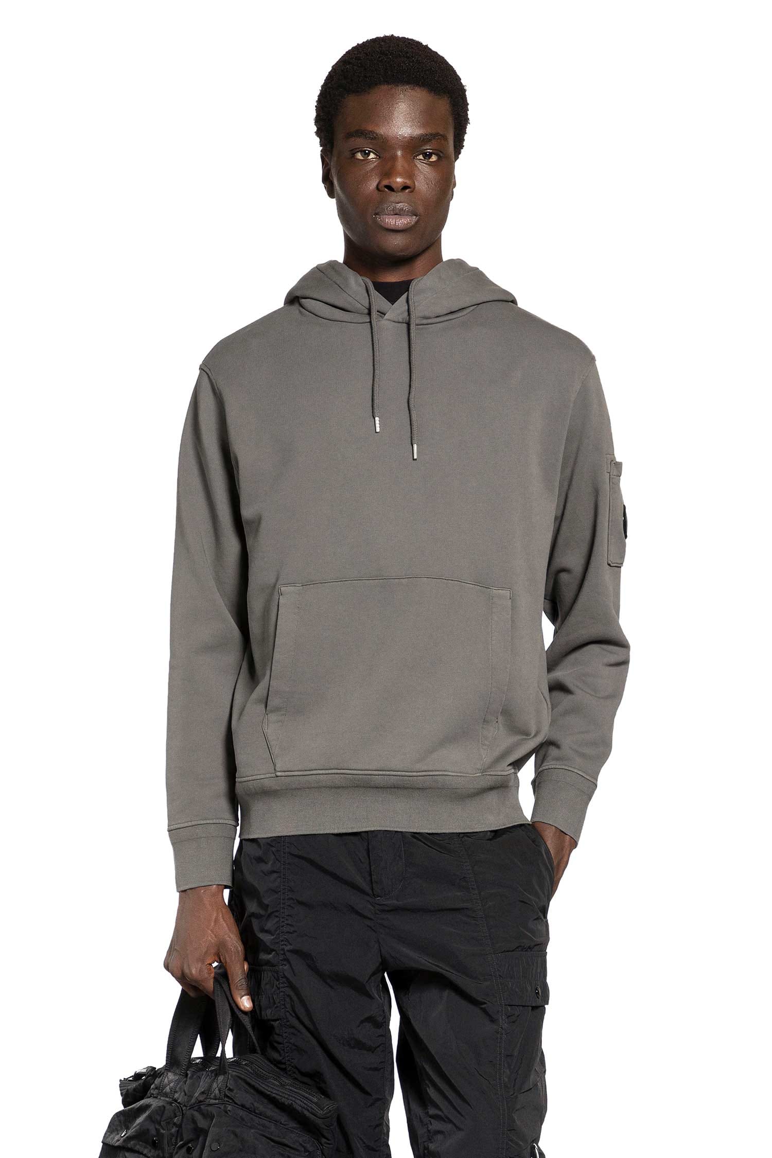 C.P. Company Cotton Diagonal Fleece Hoodie