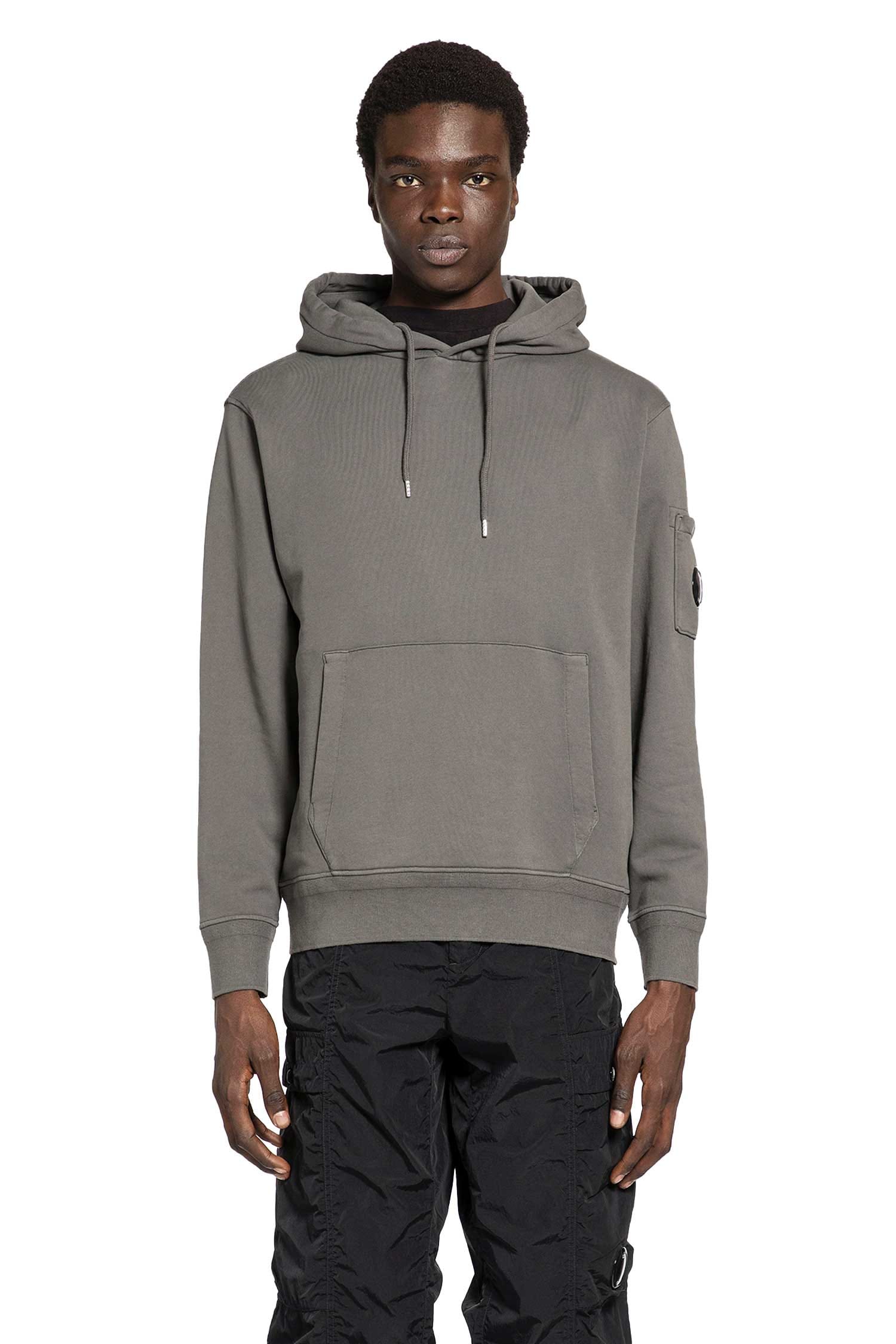 C.P. Company Cotton Diagonal Fleece Hoodie