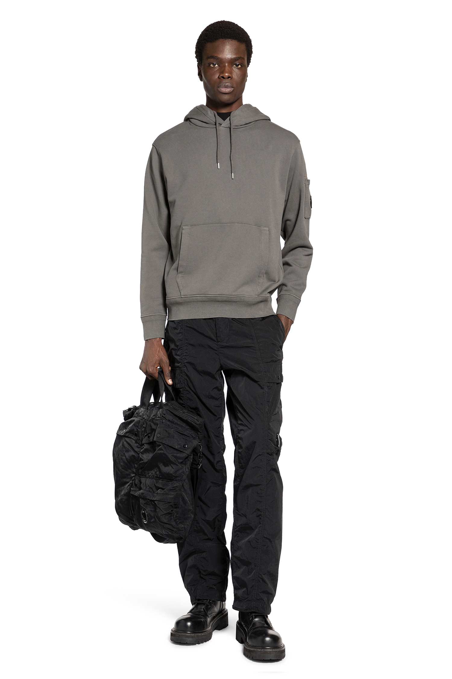 C.P. Company Cotton Diagonal Fleece Hoodie