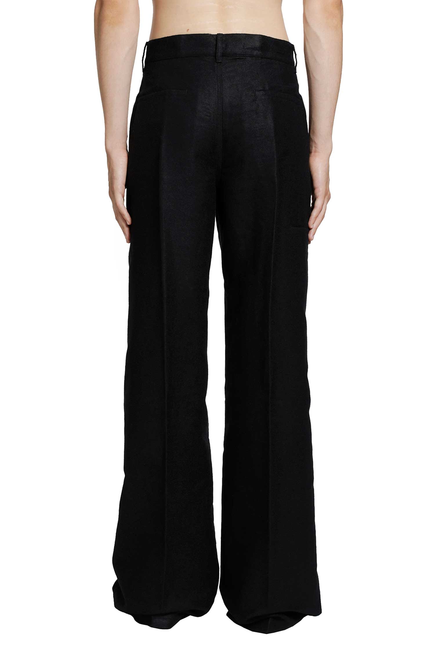 Rick Owens Tower Work Pants in Ramie Moleskin