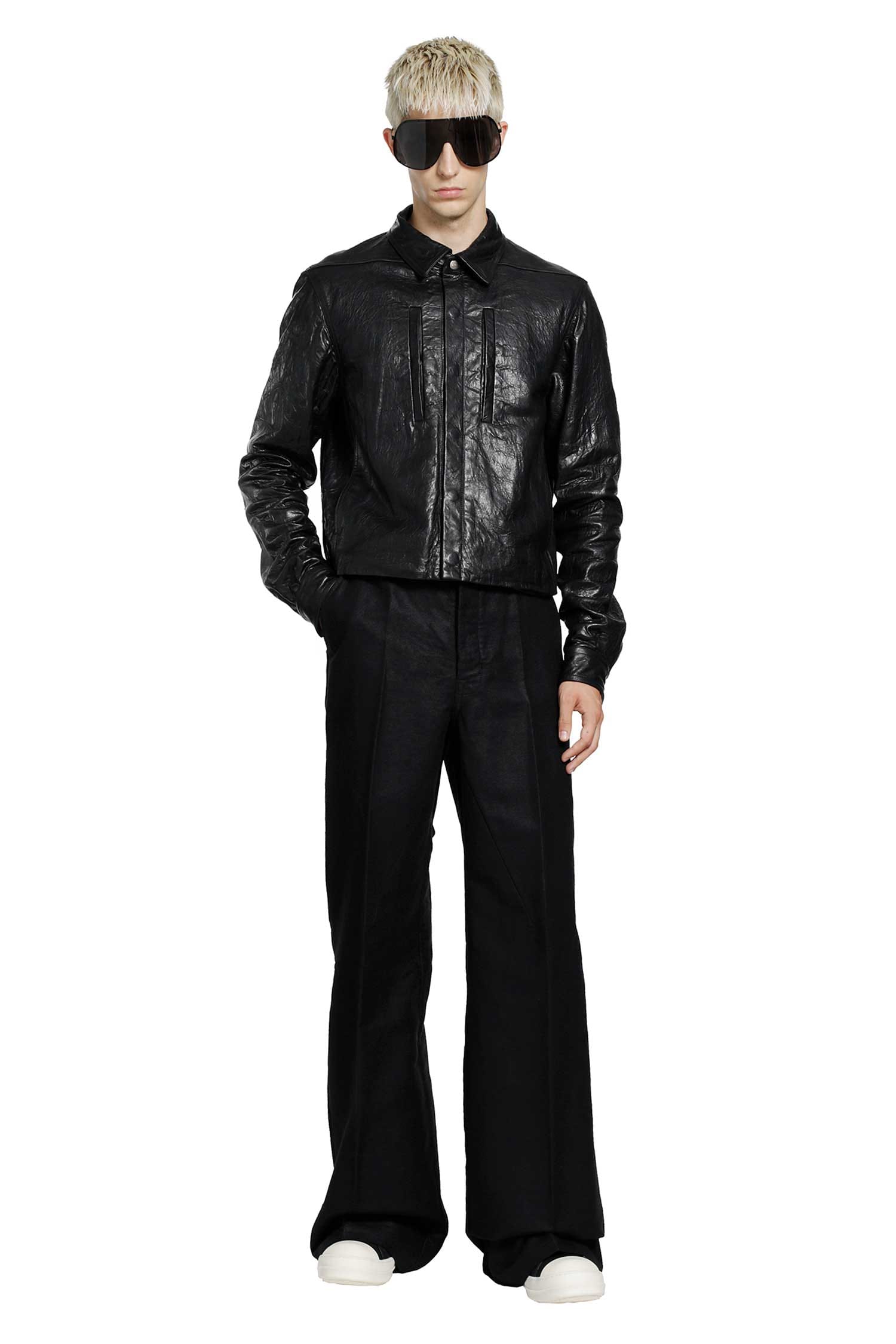 Rick Owens Tower Work Pants in Ramie Moleskin