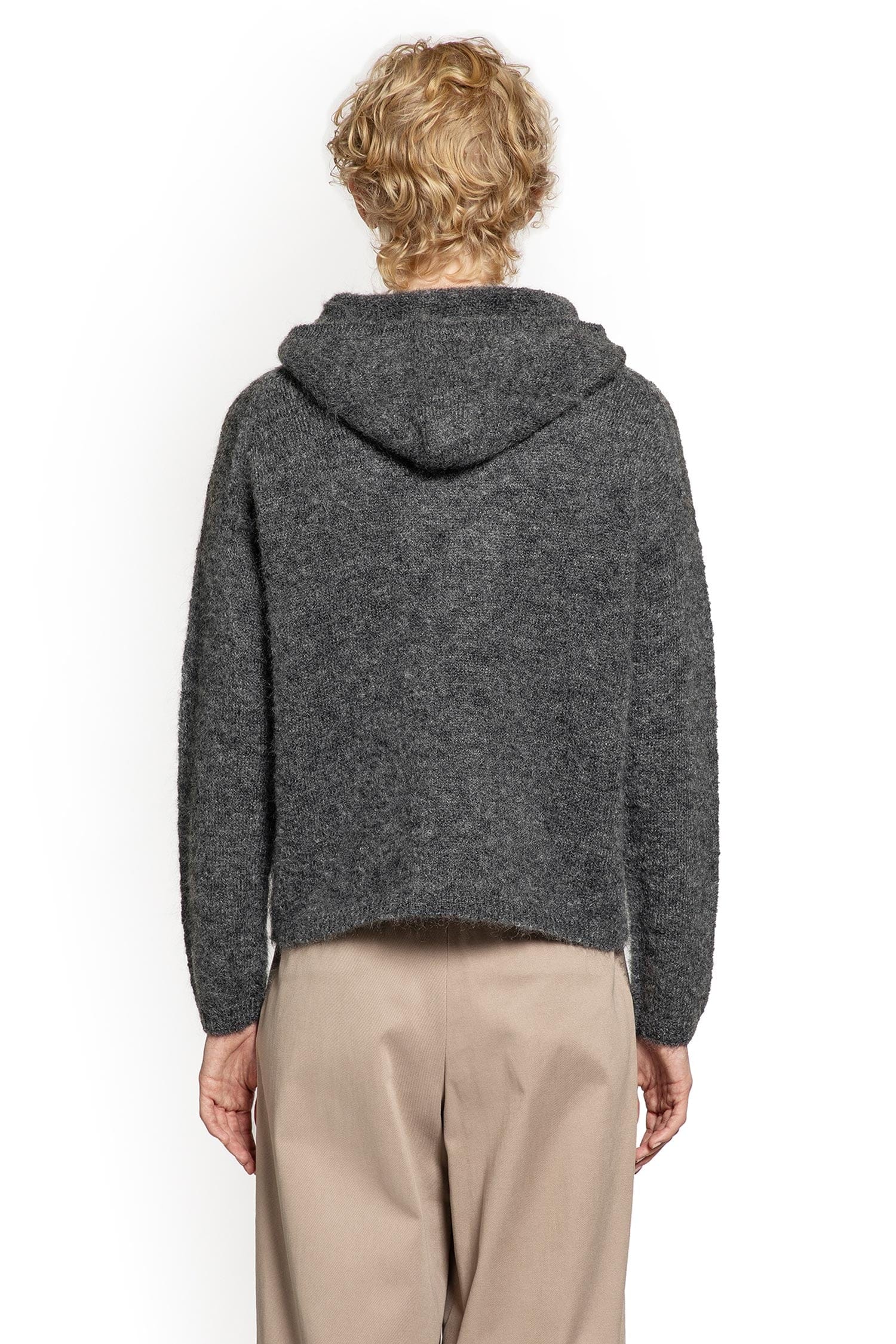 'S Max Mara Current Mohair Knit Hoodie Sweater