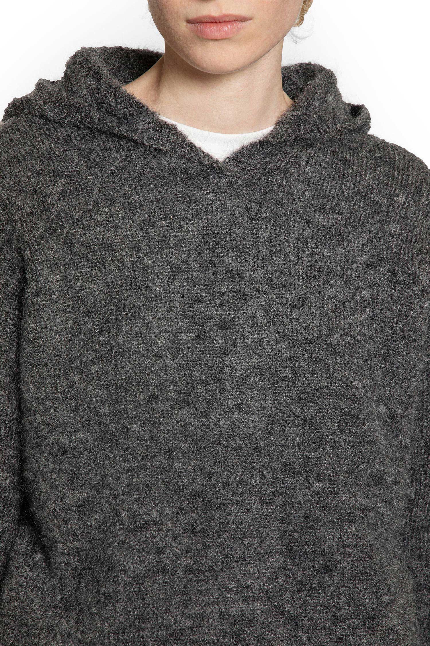 'S Max Mara Current Mohair Knit Hoodie Sweater